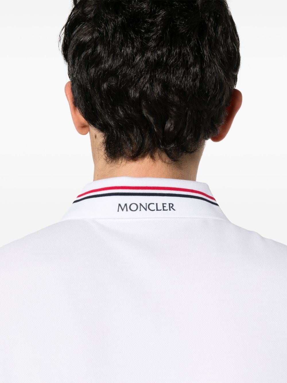 logo-patch polo shirt - 5