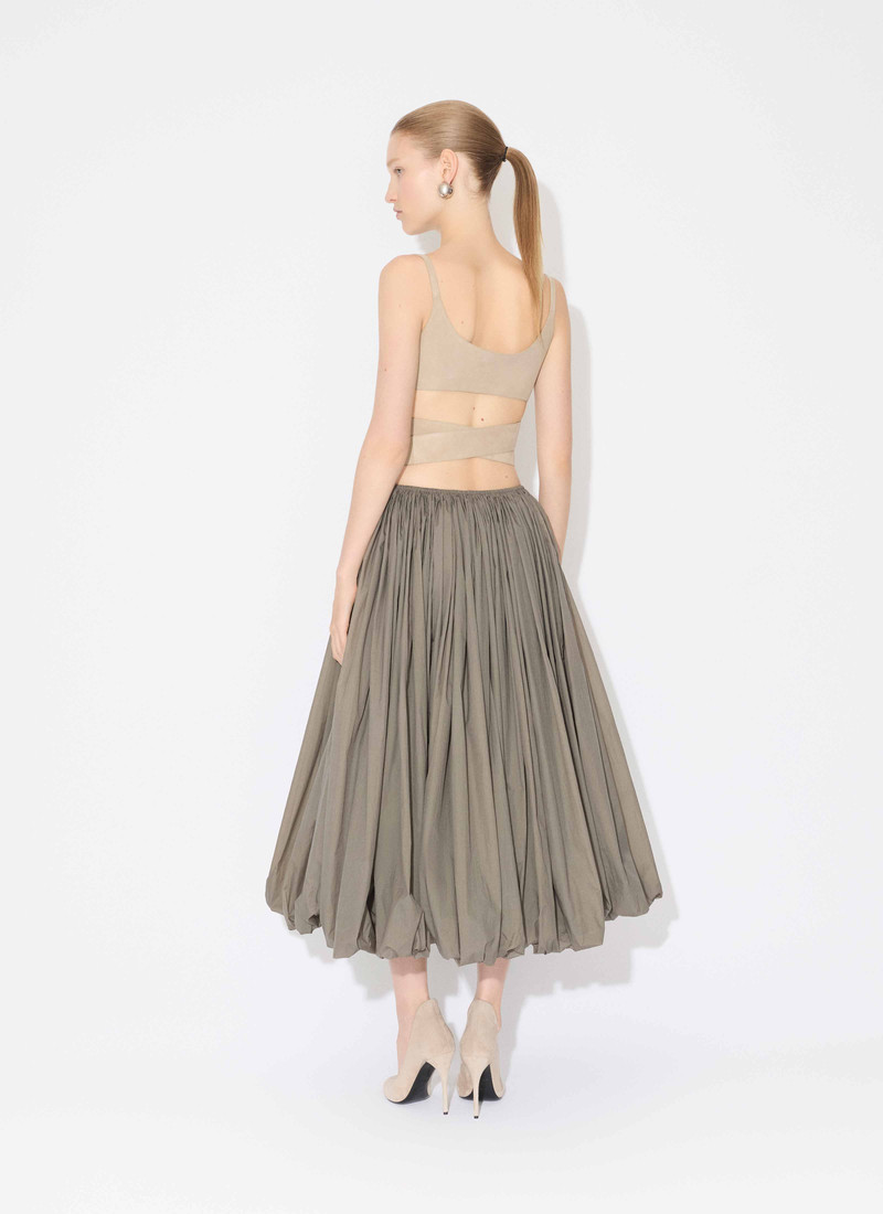 Alaïa LEATHER CRISS CROSS TOP outlook