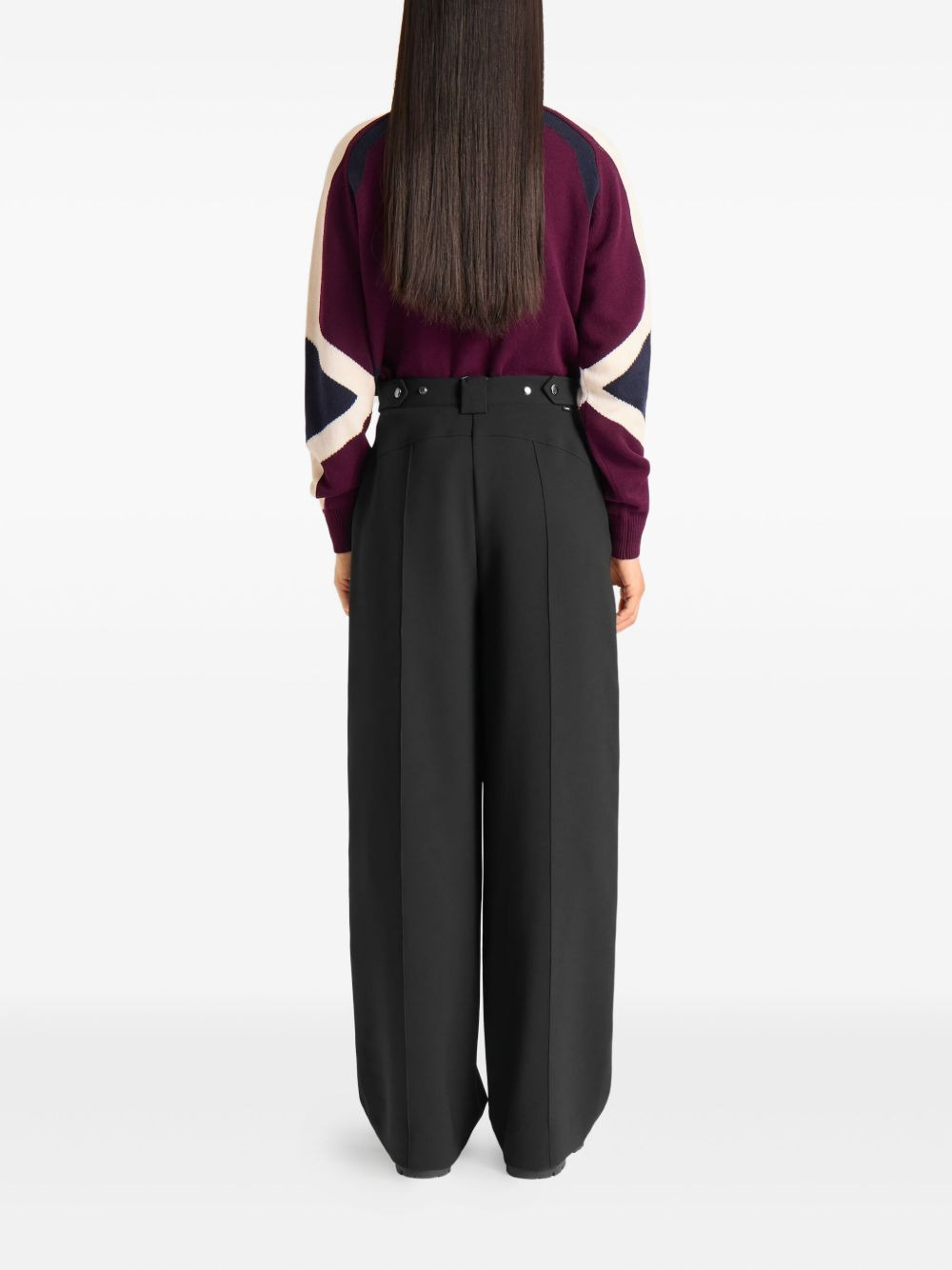 exposed-seam trousers - 4
