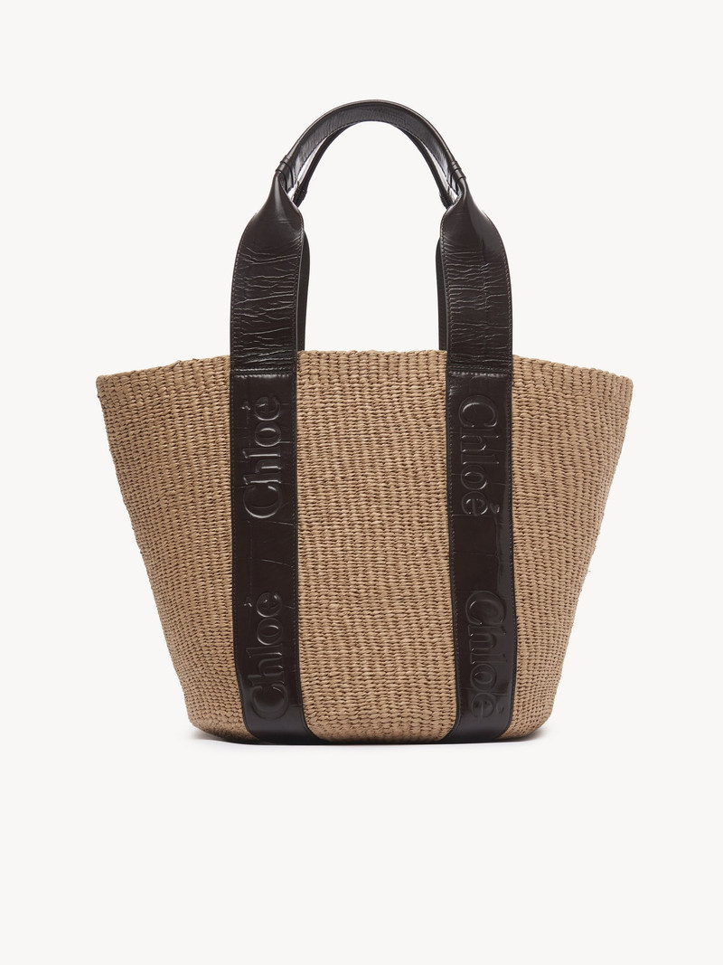 LARGE WOODY TOTE BAG IN FAIR-TRADE NATURAL FIBERS 1