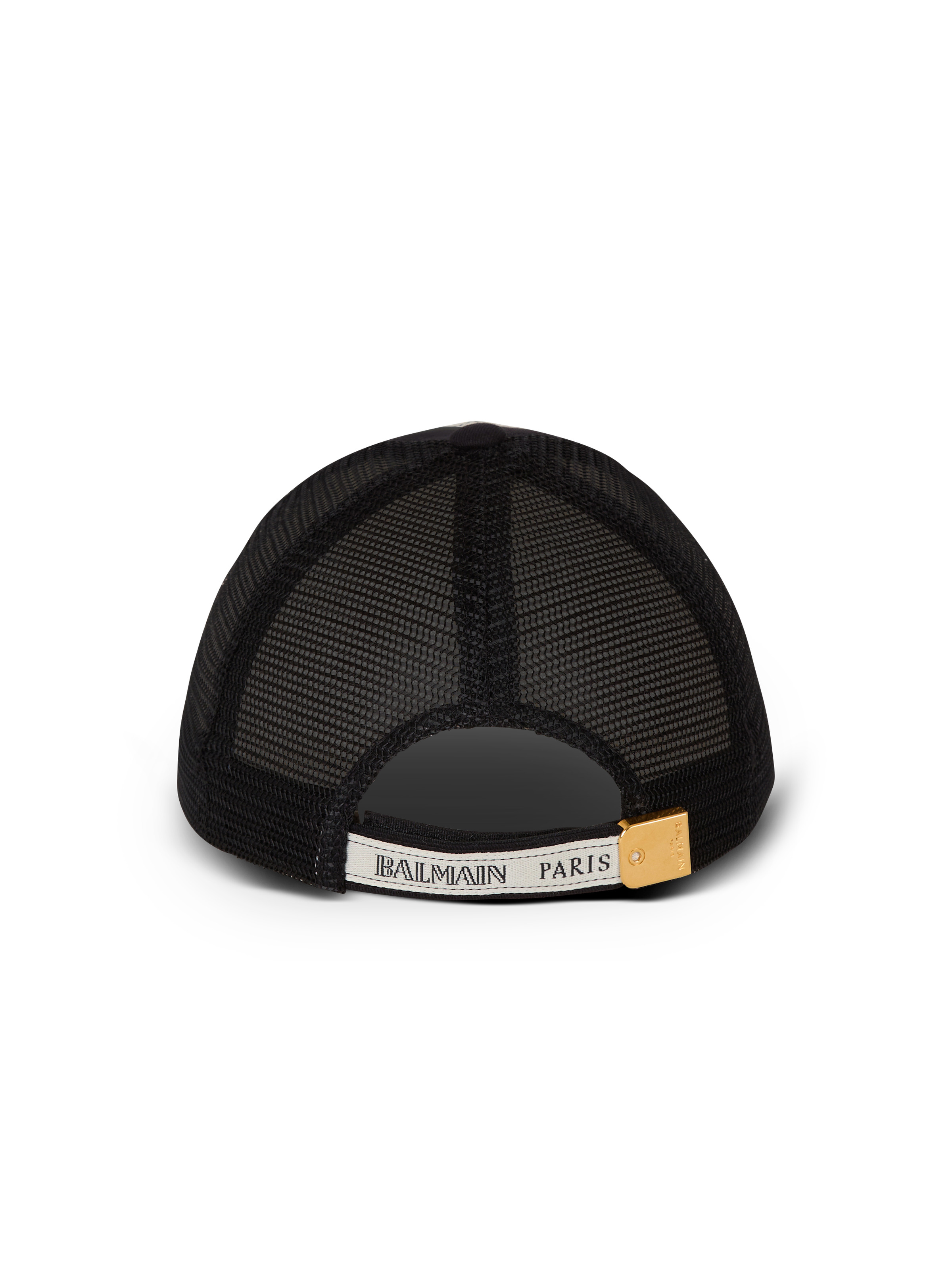 Cotton cap with Balmain ribbon motif - 4
