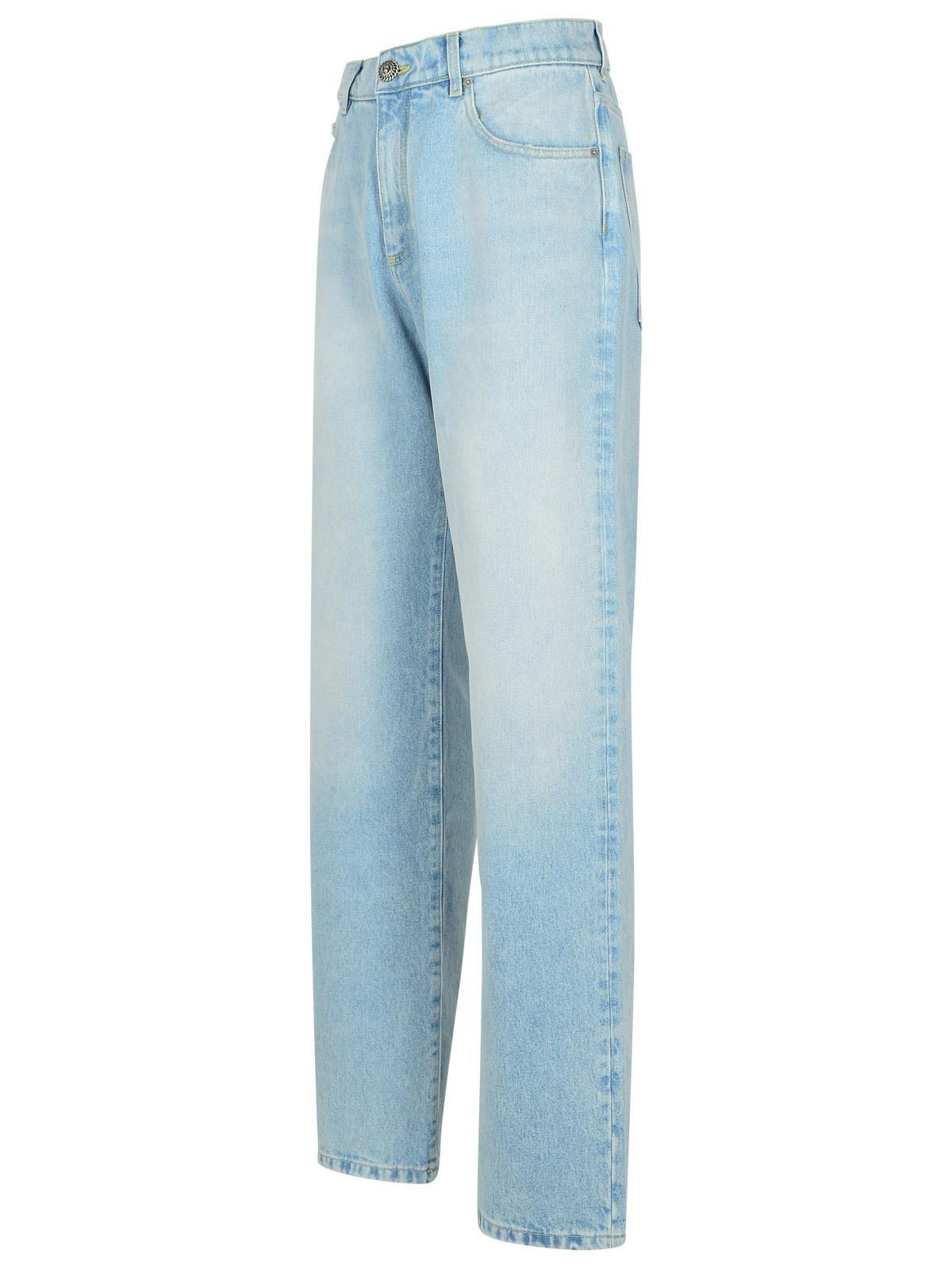 Balmain Light Blue Denim Jeans Men - 2