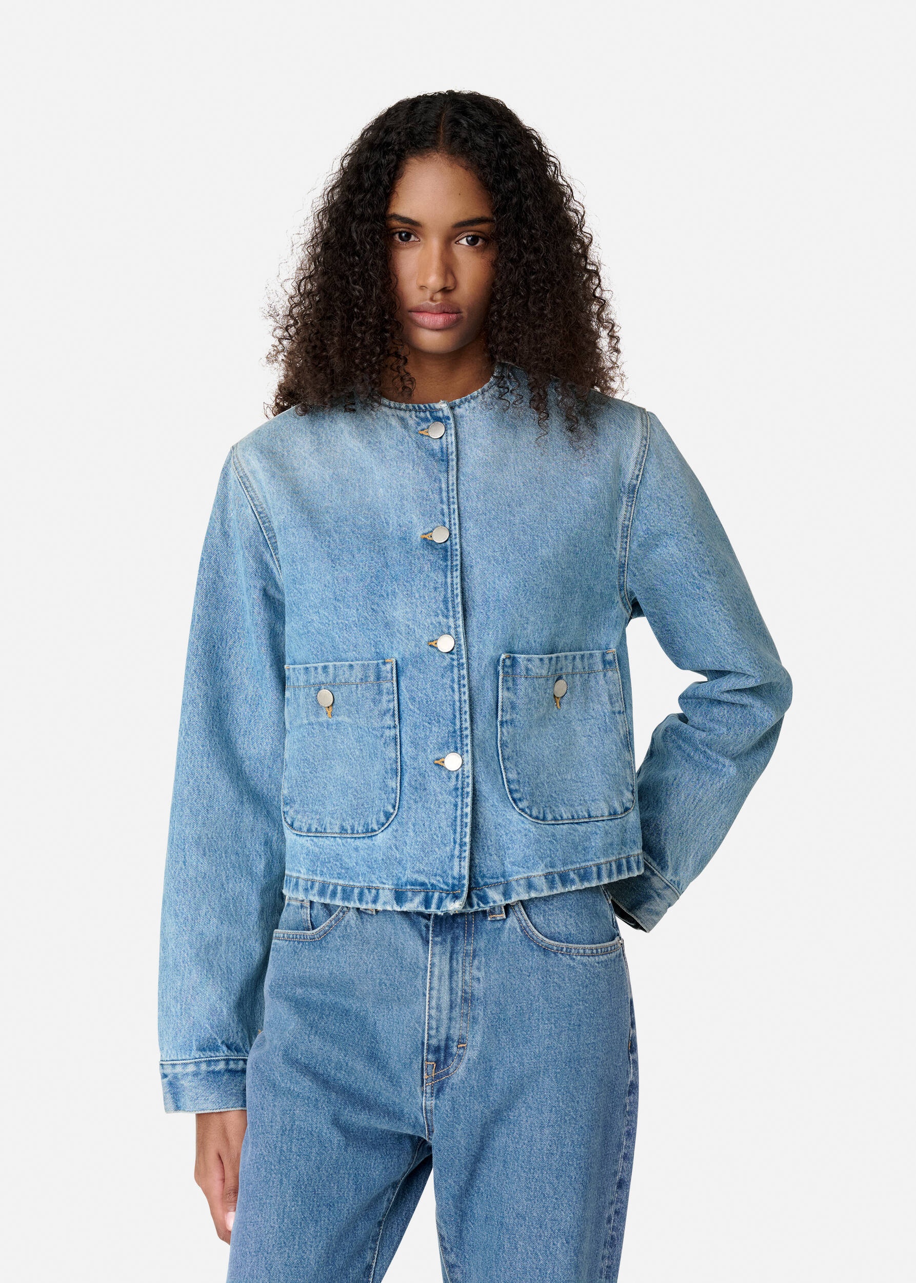 Deia Collarless Jacket - 2