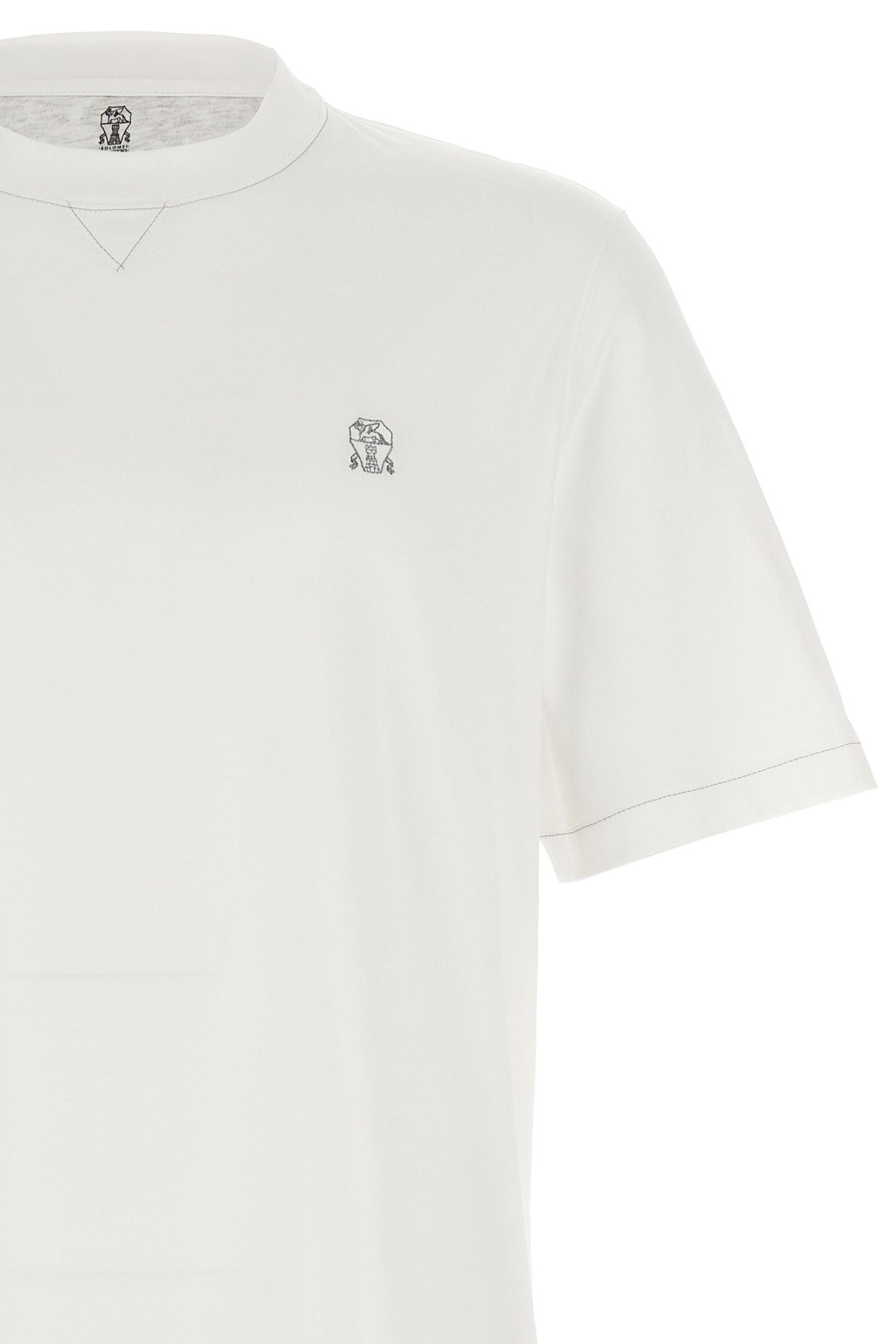 Logo embroidery t-shirt - 4