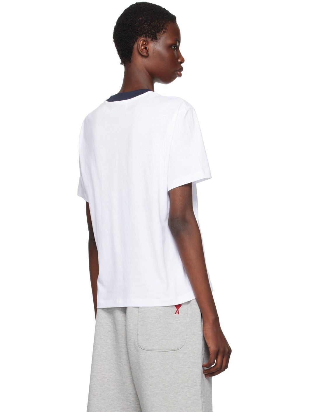 White 'Ami Paris' T-Shirt - 3