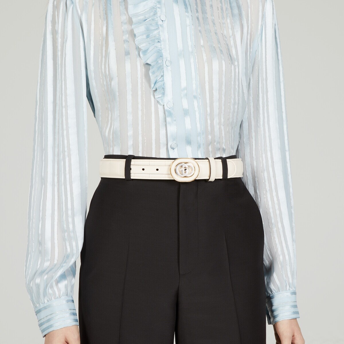 Belt with Interlocking G buckle - 3