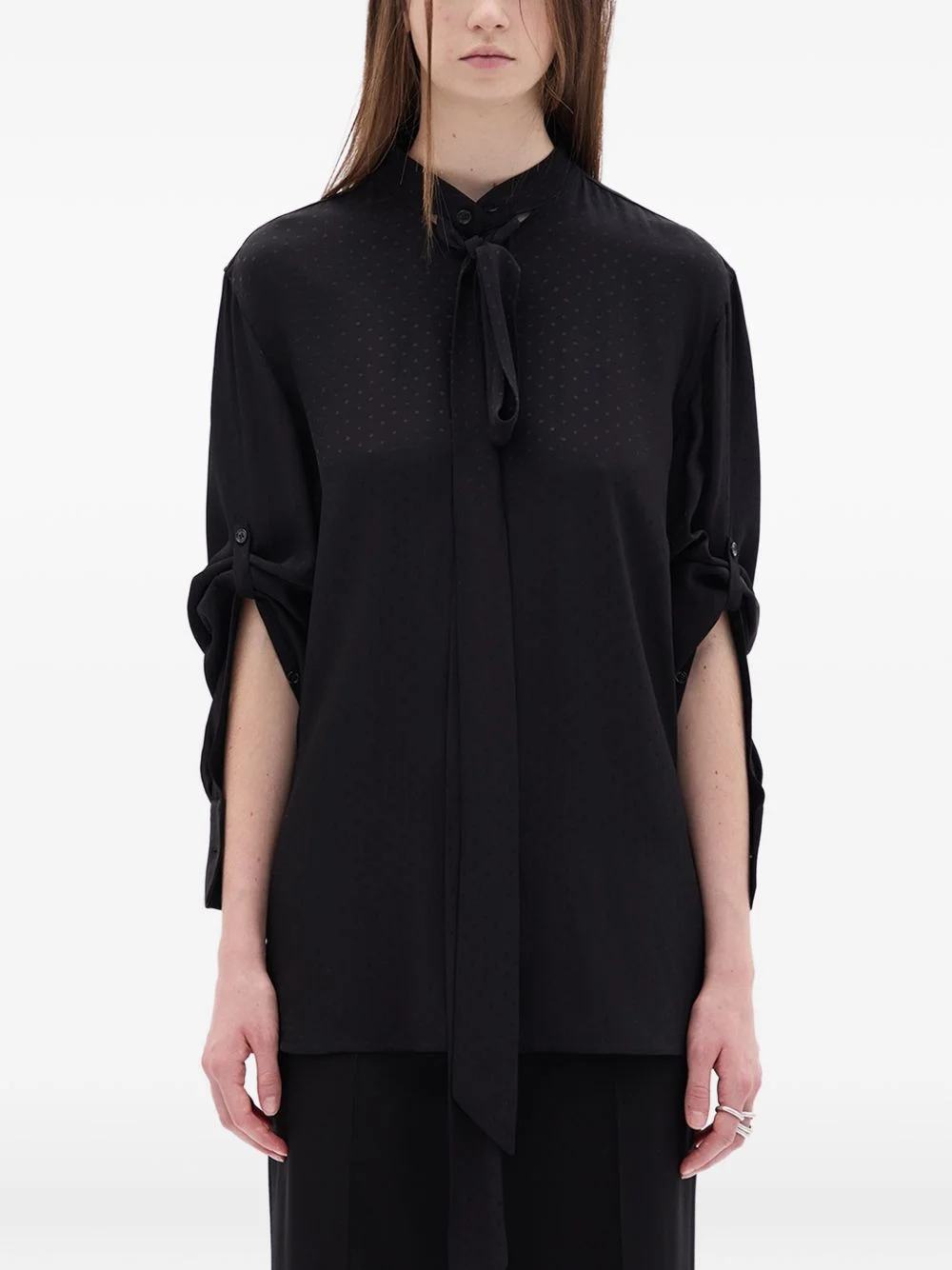 Dien lavallière neck-tie shirt - 1