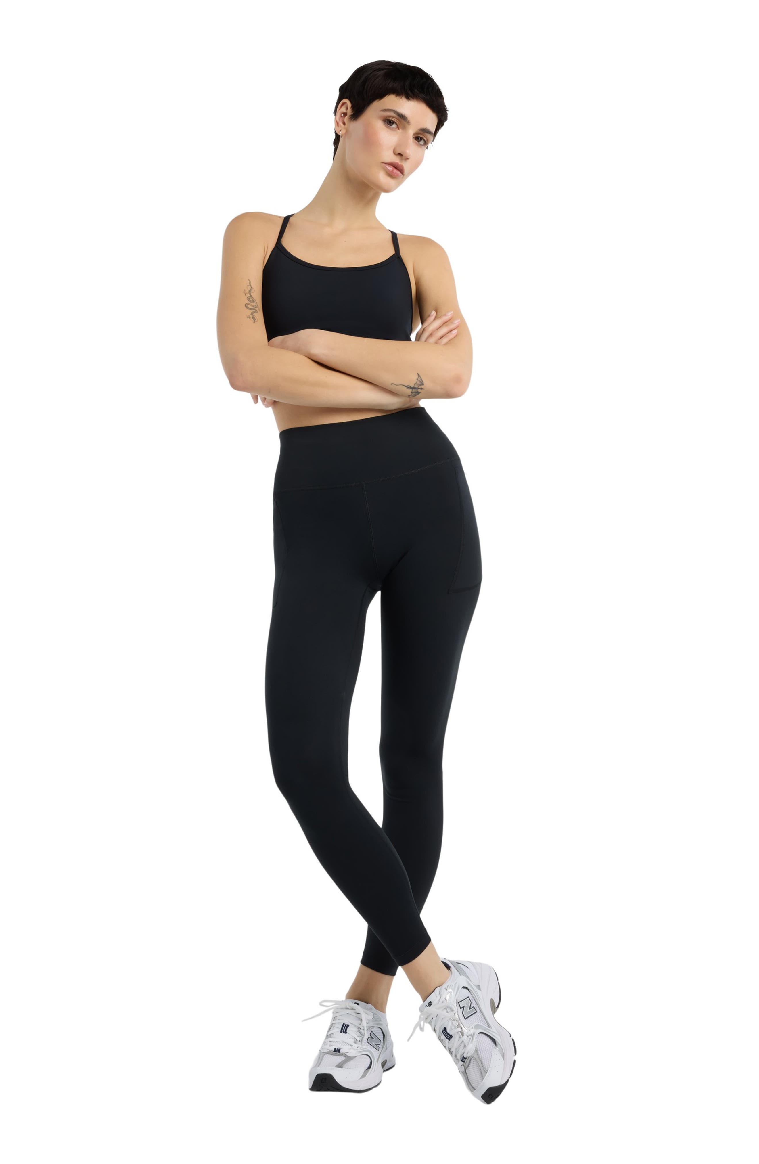 New Balance NB Essential Performance Yoga Bra in Black at Nordstrom - 7