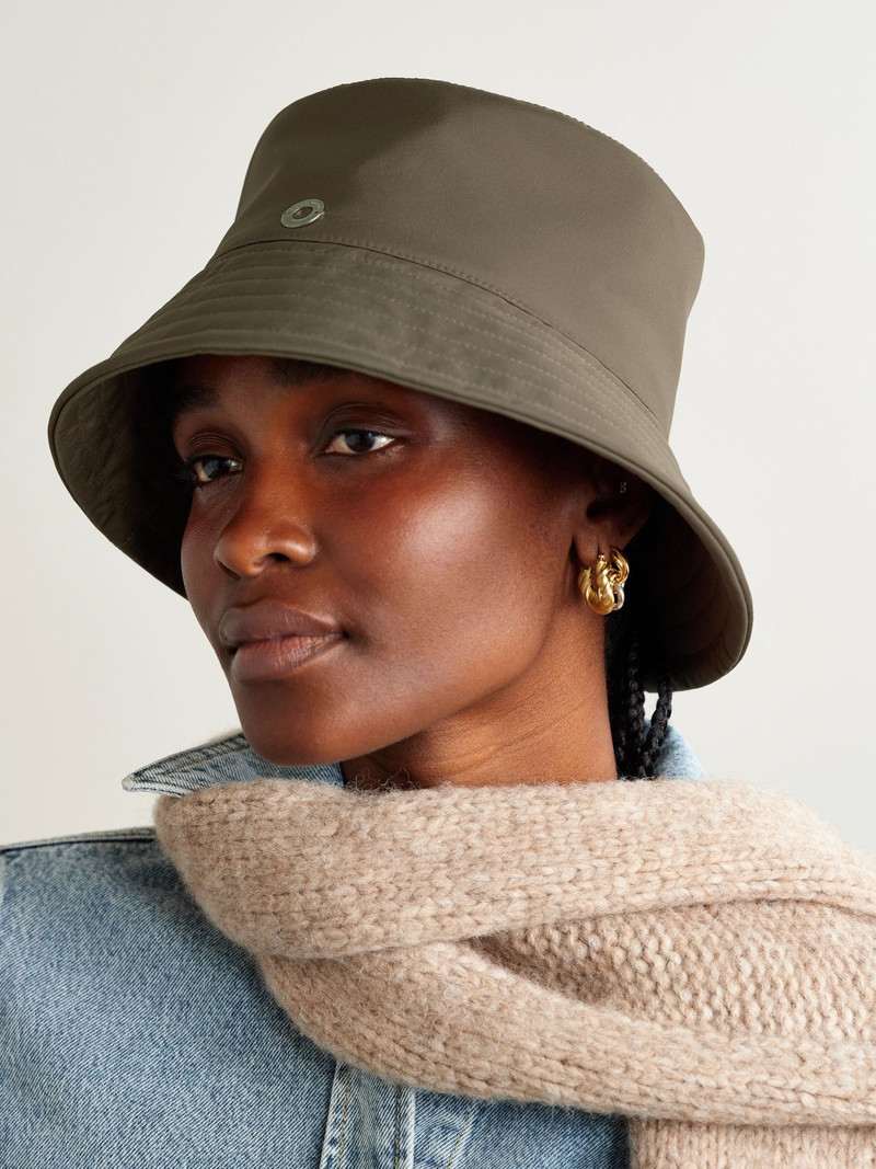 Loro Piana Zita tech-shell bucket hat Brown outlook