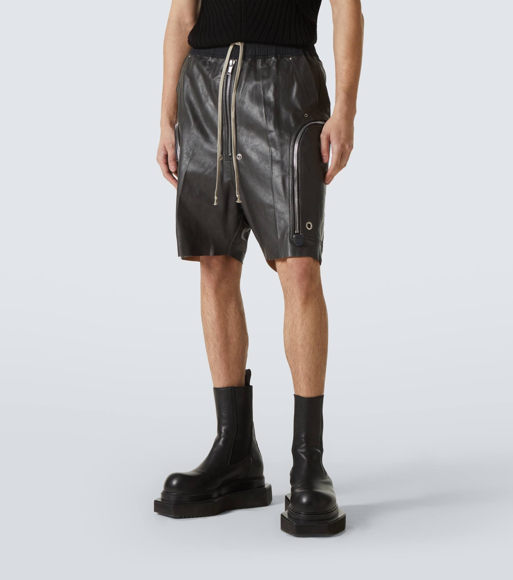 Leather shorts - 3