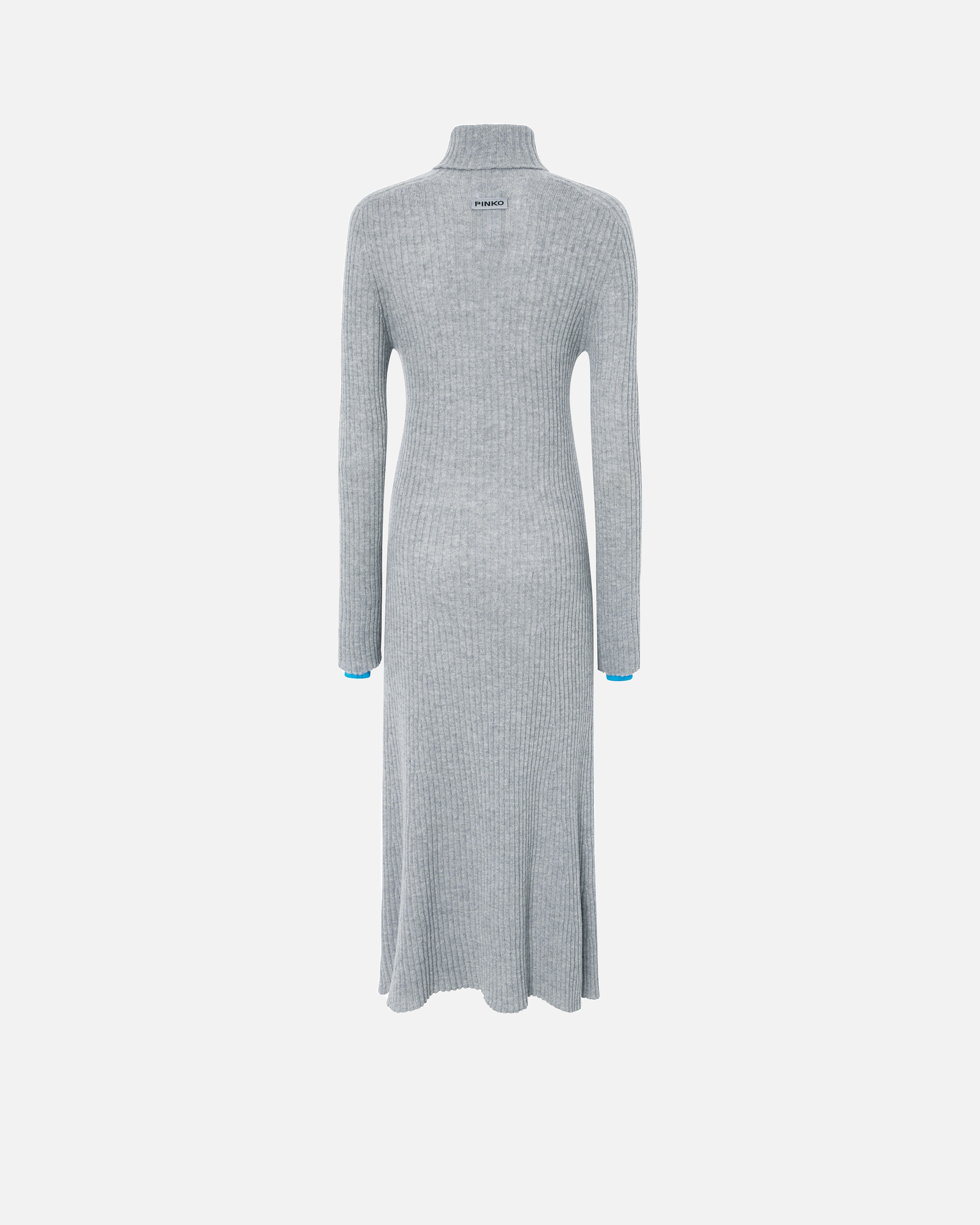 LONG RIBBED KNIT CASHMERE-BLEND DRESS - 6