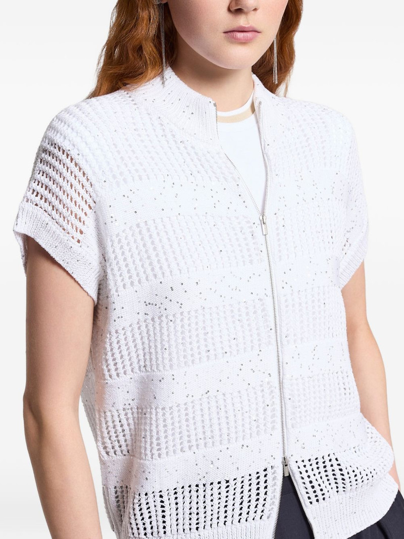 zip fastening open knit knitwear 4