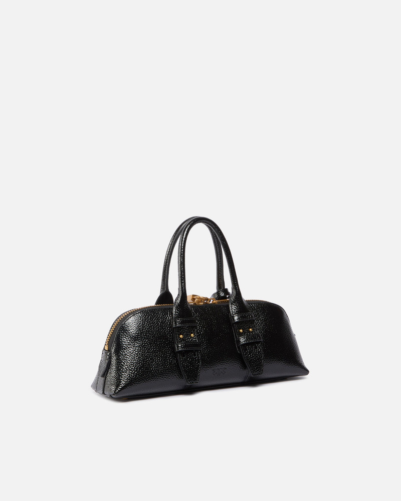 PINKO SMALL ESCAPE BAG HORIZONTAL HANDBAG IN TUMBLED LEATHER outlook