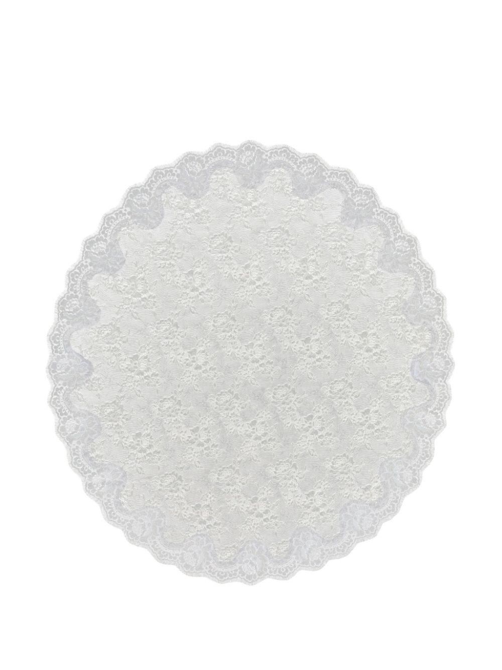 floral-lace silk scarf - 2