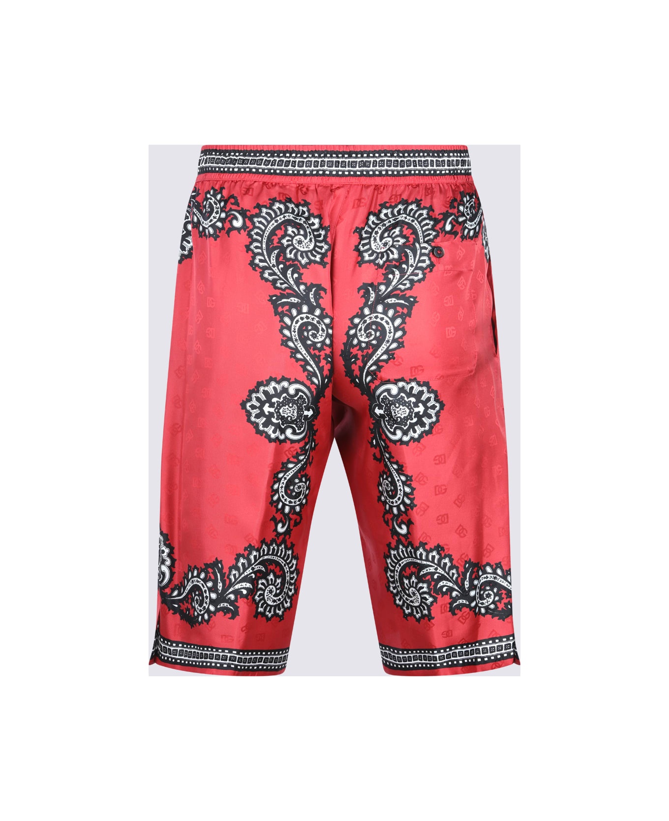 Red Silk Shorts - 2