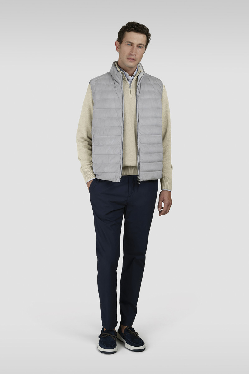 Paul & Shark SWEATER IN FRESH COTTON WITH CONTRASTING LINEN DETAILS outlook
