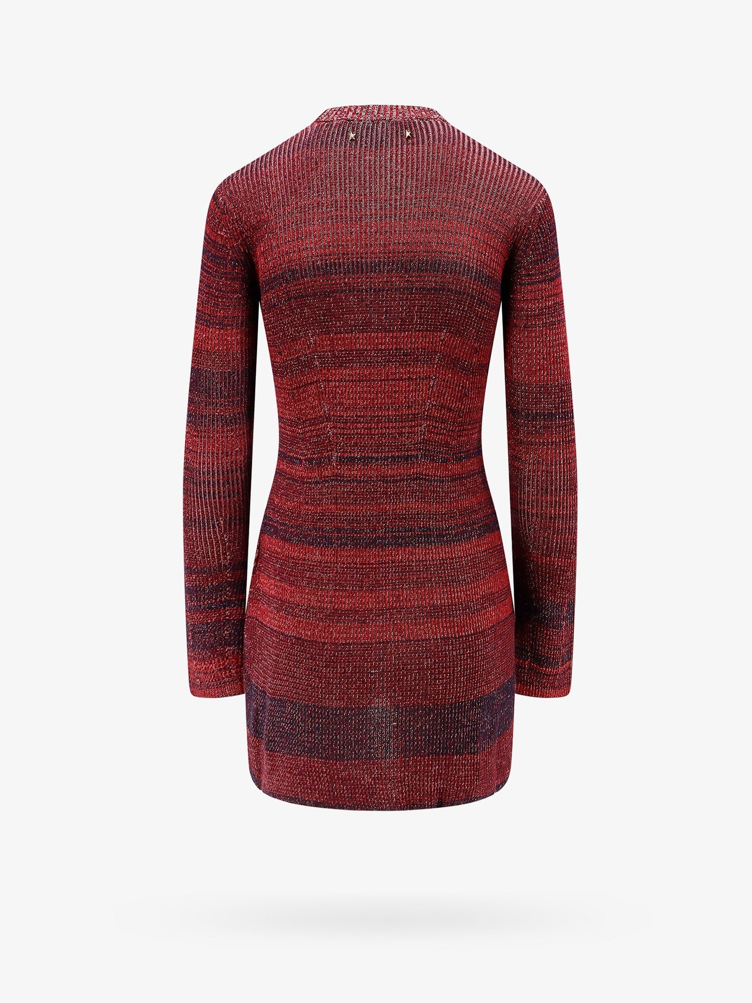 Golden Goose Deluxe Brand Knitted Multicolor Mini Dress With Stars Detail - 2