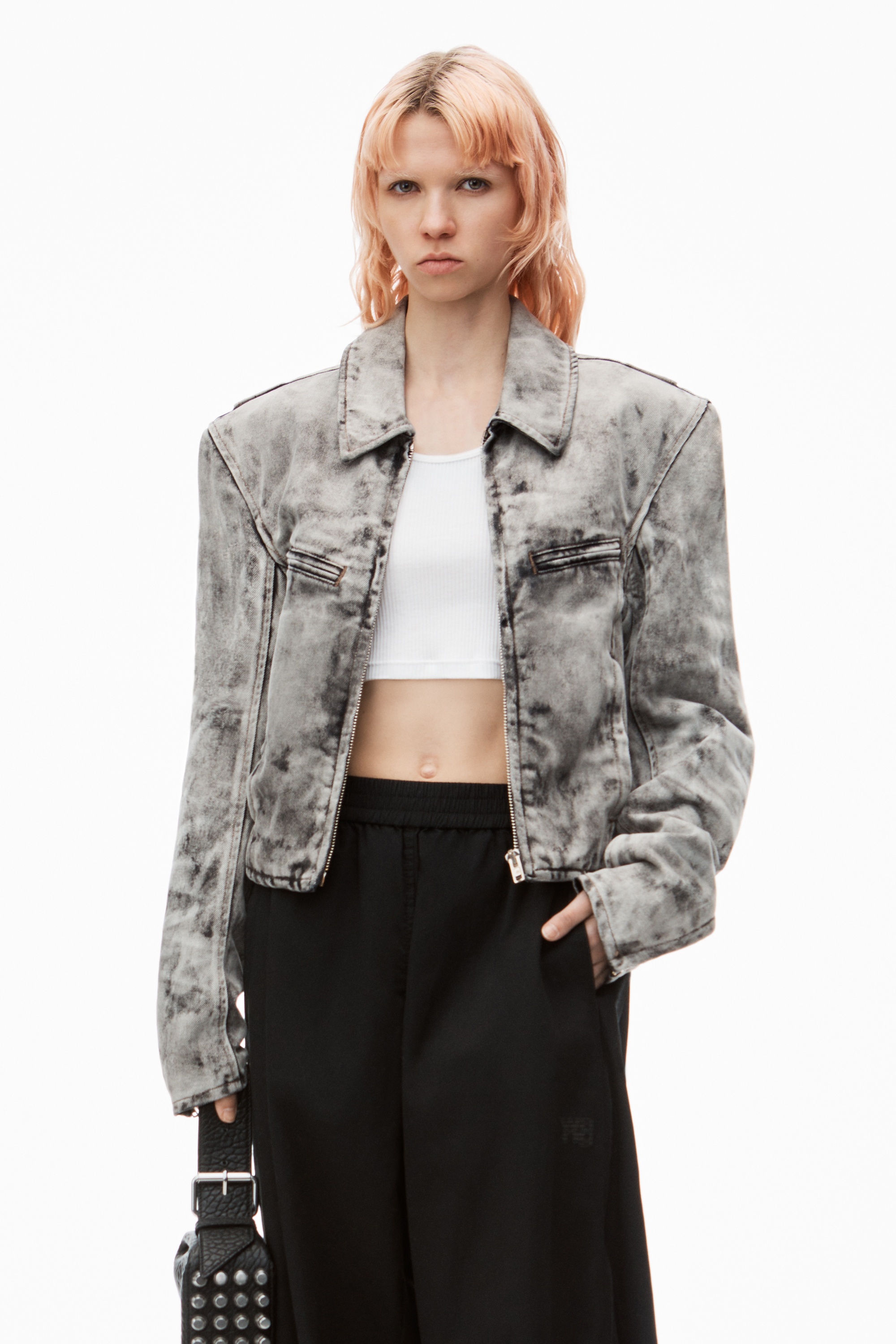 Piped Track Pants in Cotton Twill - 6