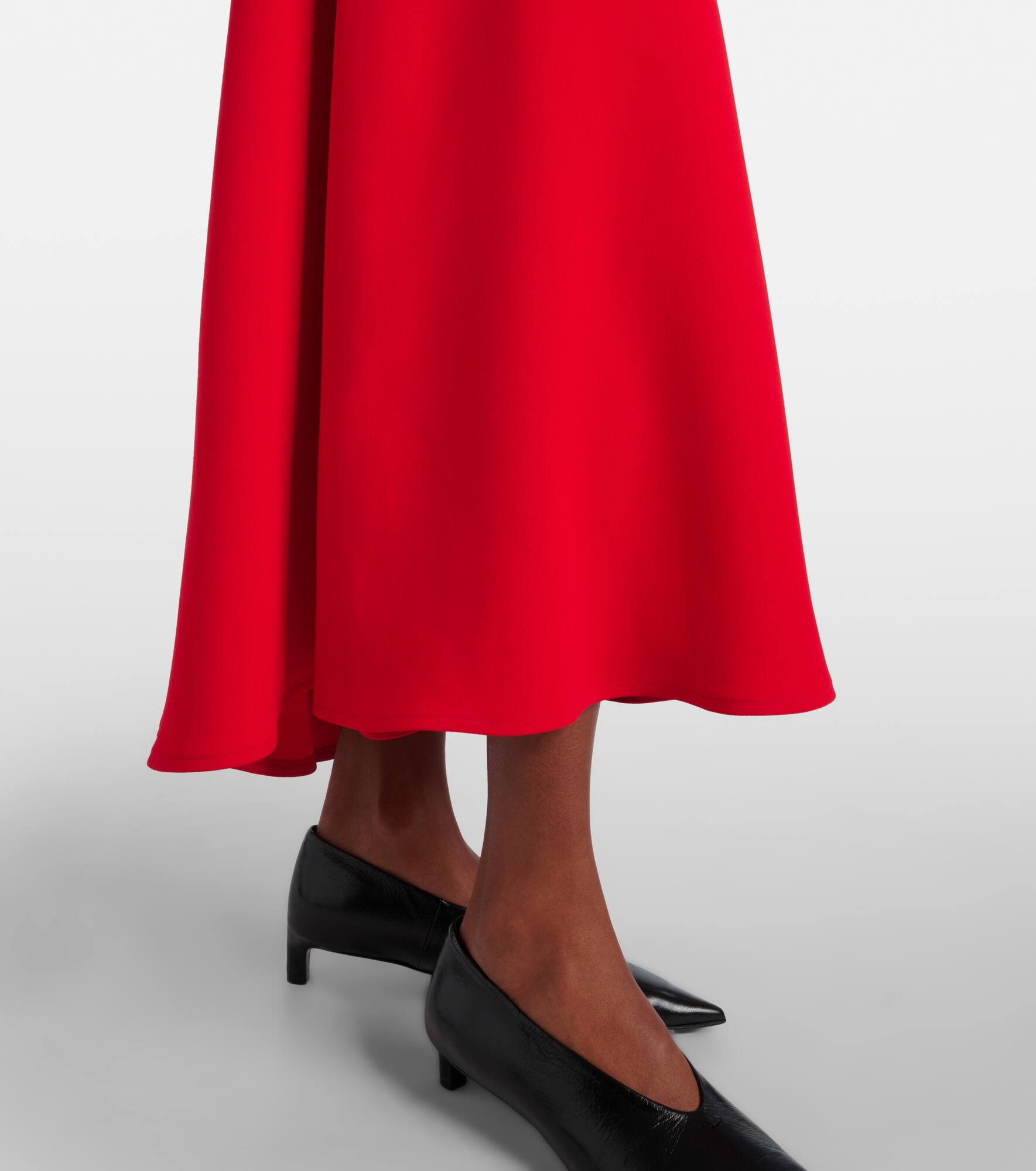 Rue asymmetric crêpe maxi dress - 6