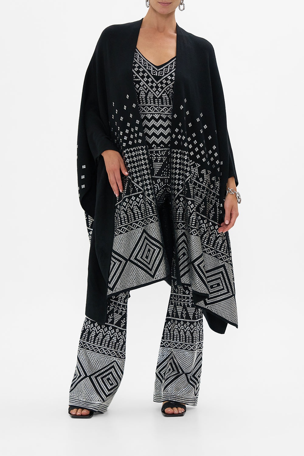 JERSEY FLARE PANT WITH ALL OVER HOTFIX - 7