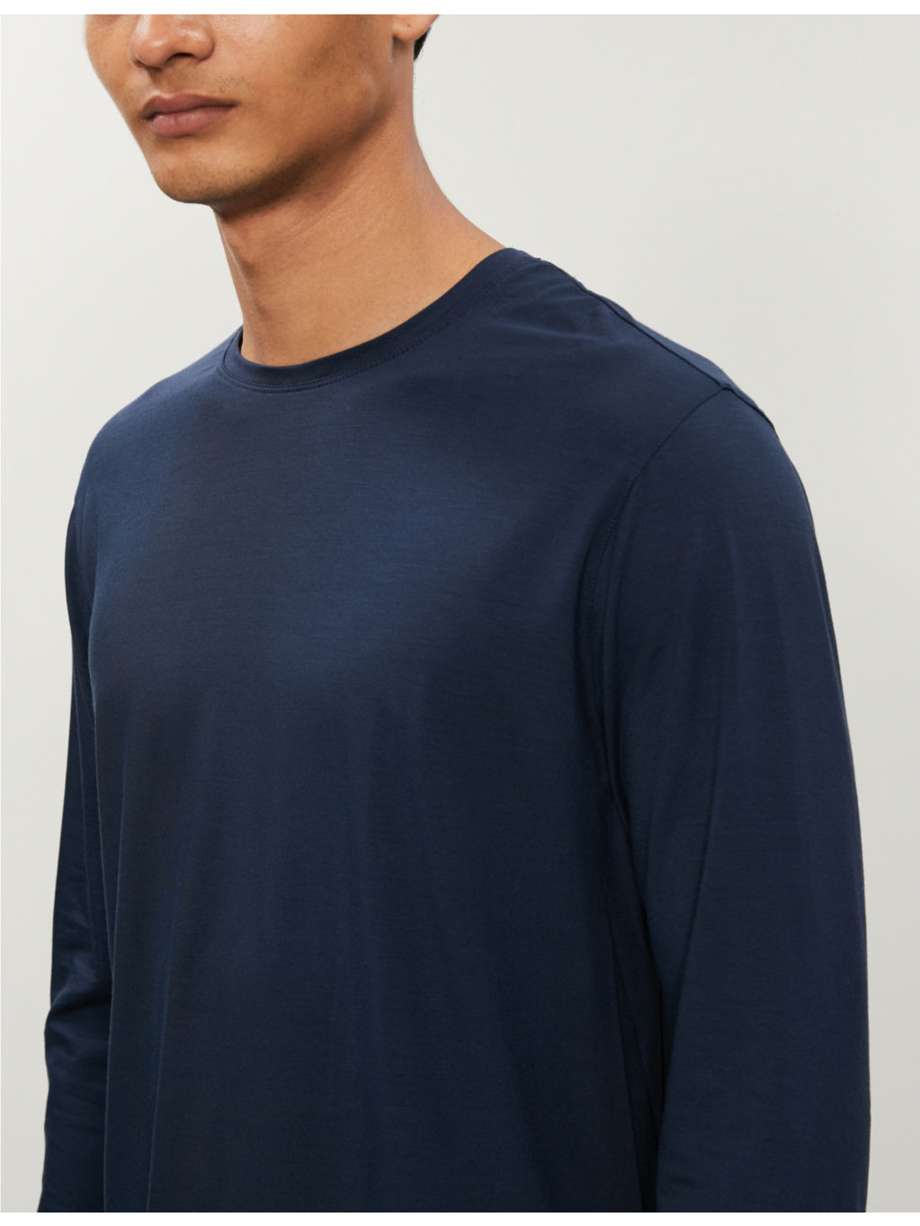 Basel long-sleeved stretch-cotton top - 5