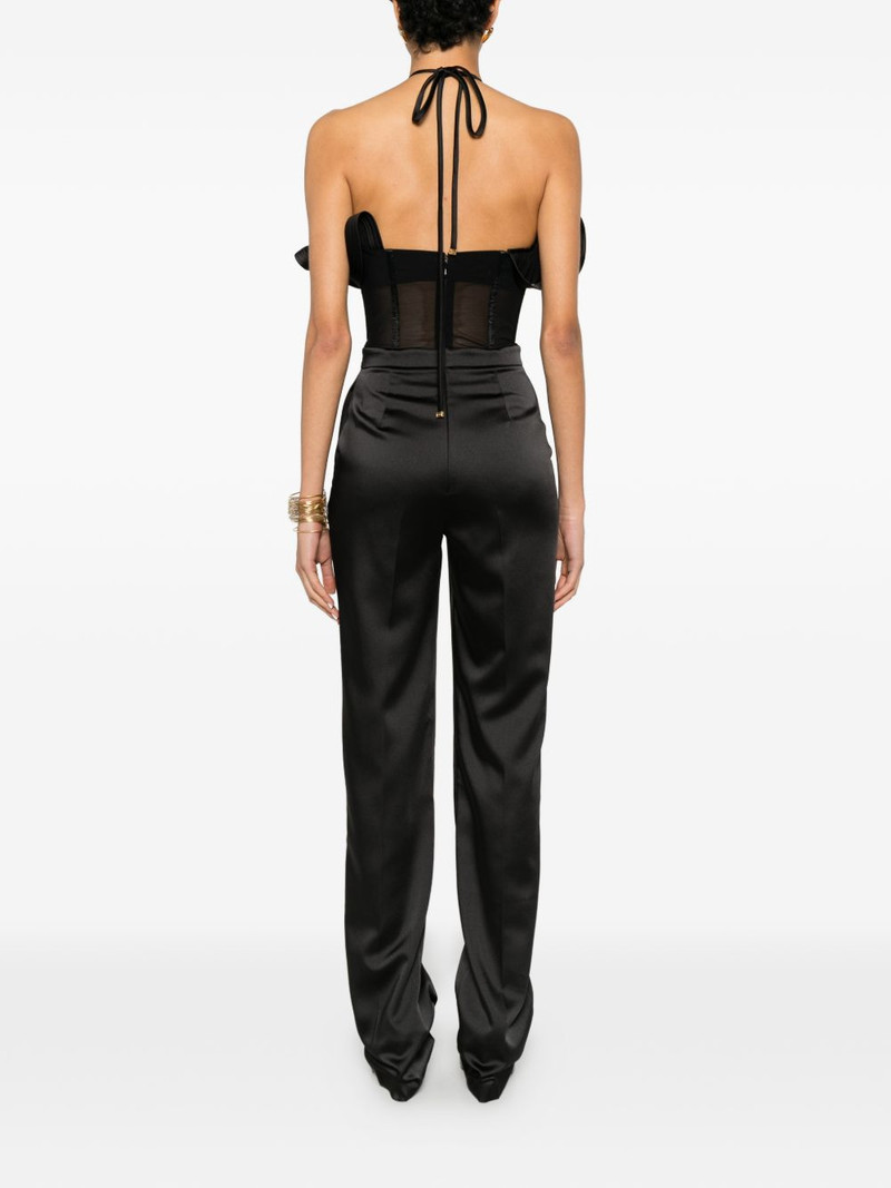 ruffled corset-style jumpsuit 4