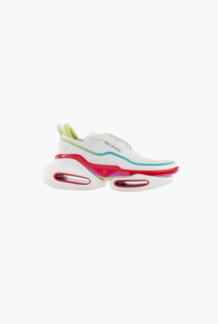Multicolored leather and nylon B-Bold low-top sneakers - 1