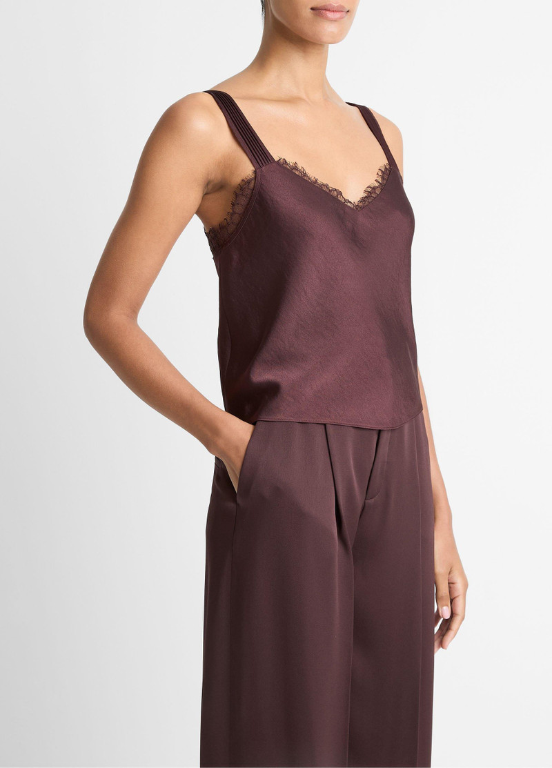 Lace-Trim Satin Camisole 2