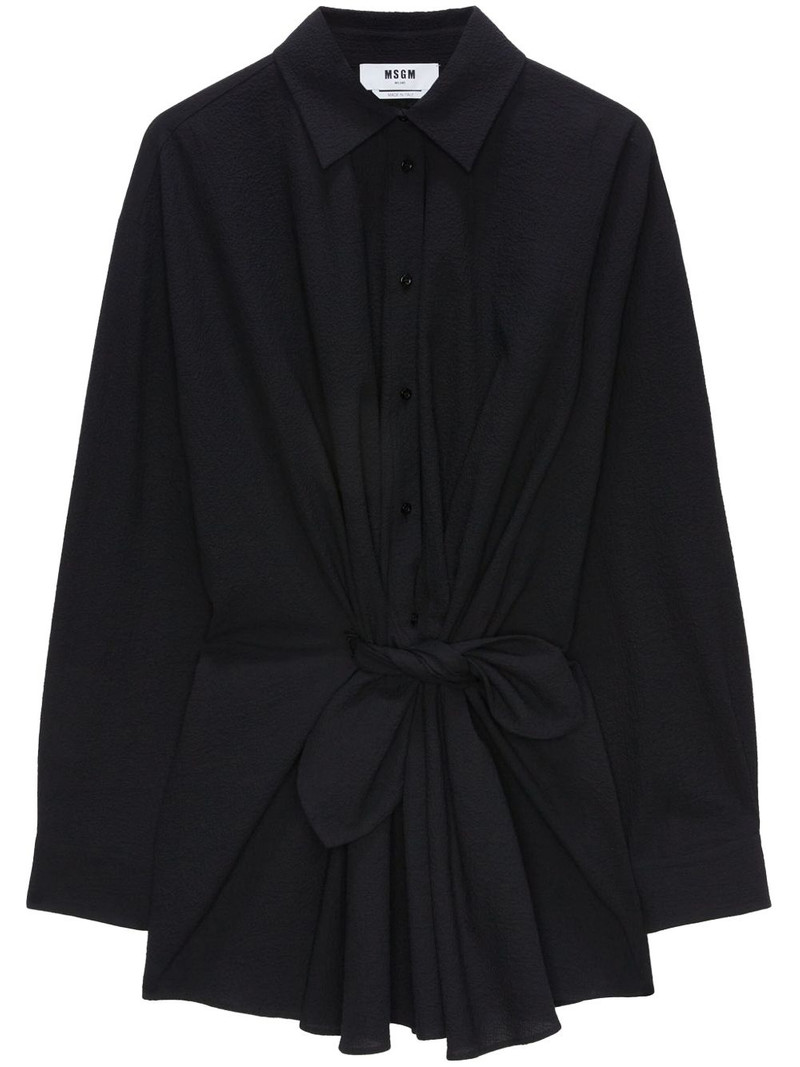 knot-detail mini dress 1