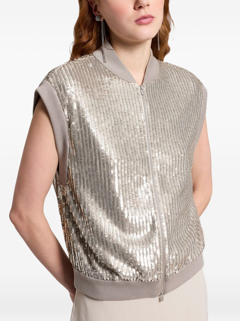 sequin sleveeless jacket 4