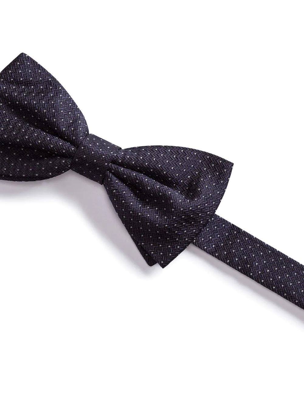 micro-print silk bow tie - 2
