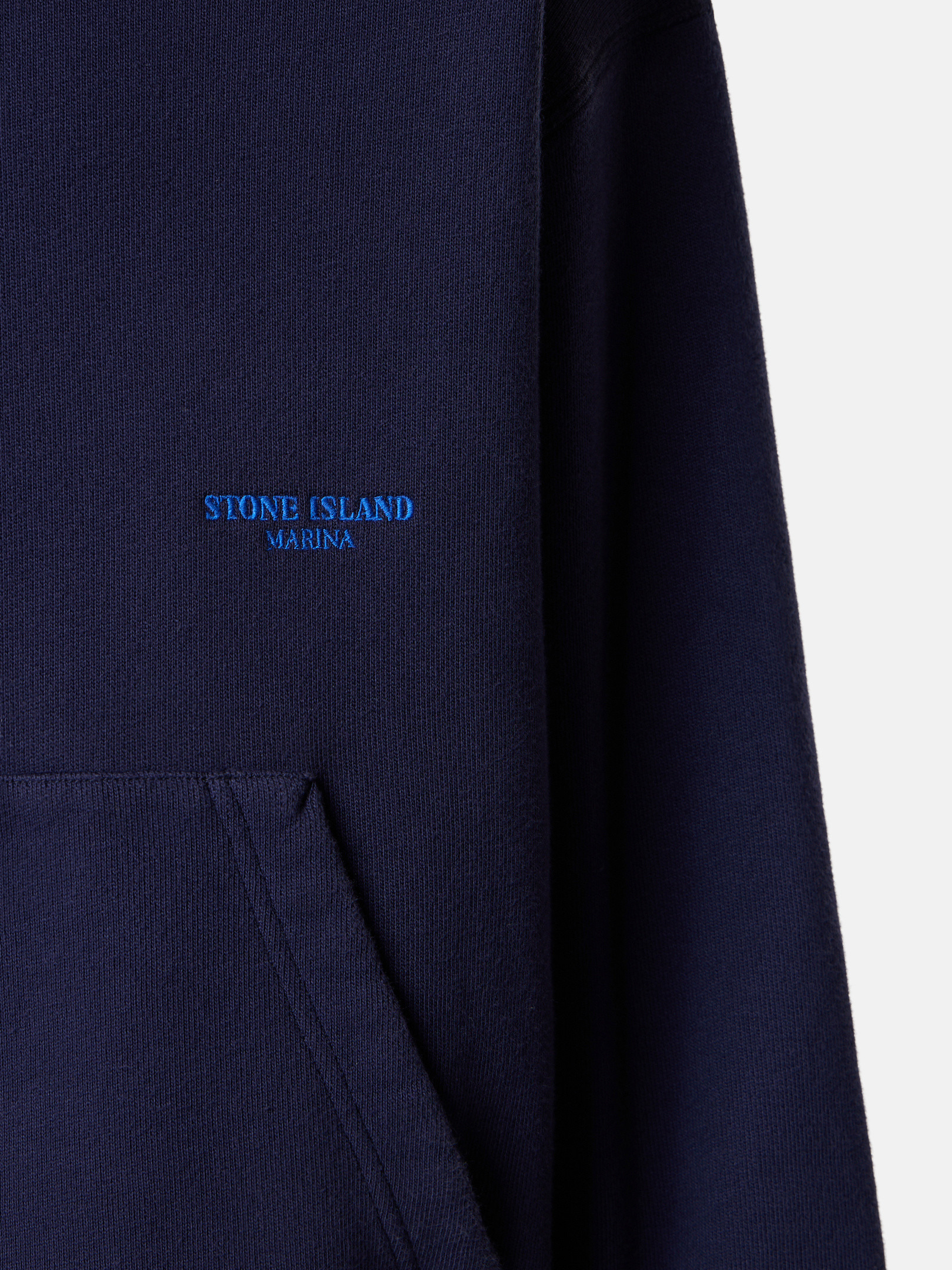 6100027 BRUSHED ORGANIC COTTON FLEECE_STONE ISLAND MARINA - 4