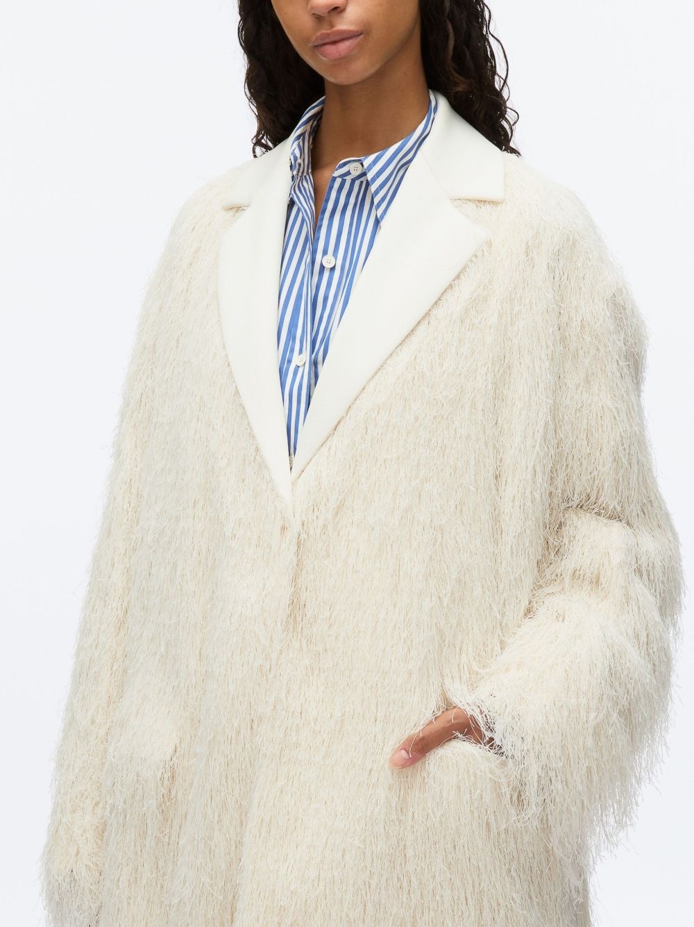 fringe tuxedo-coat - 5