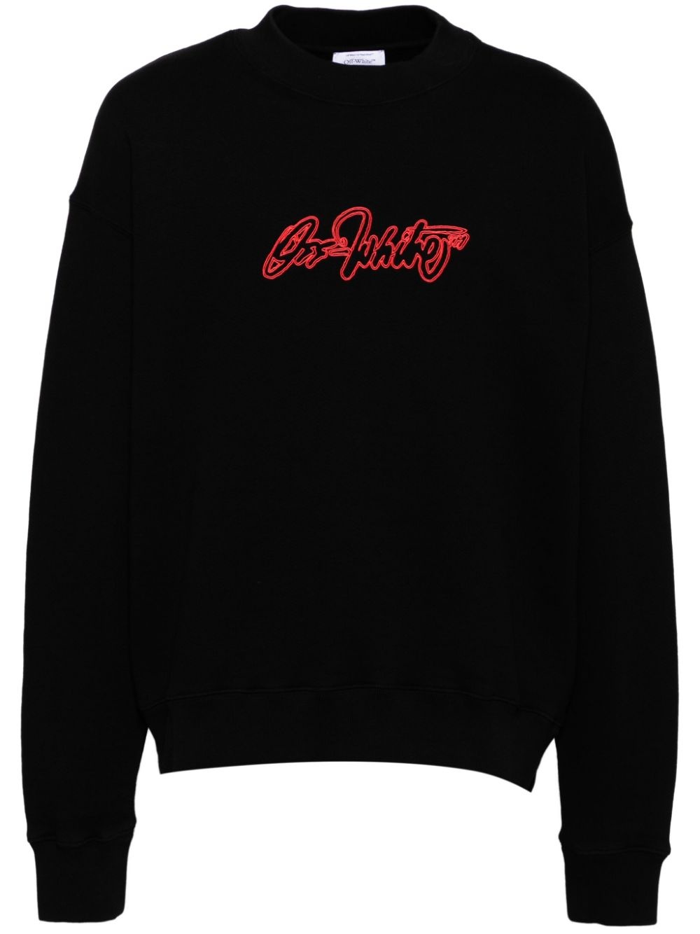 logo-embroidered sweatshirt - 1