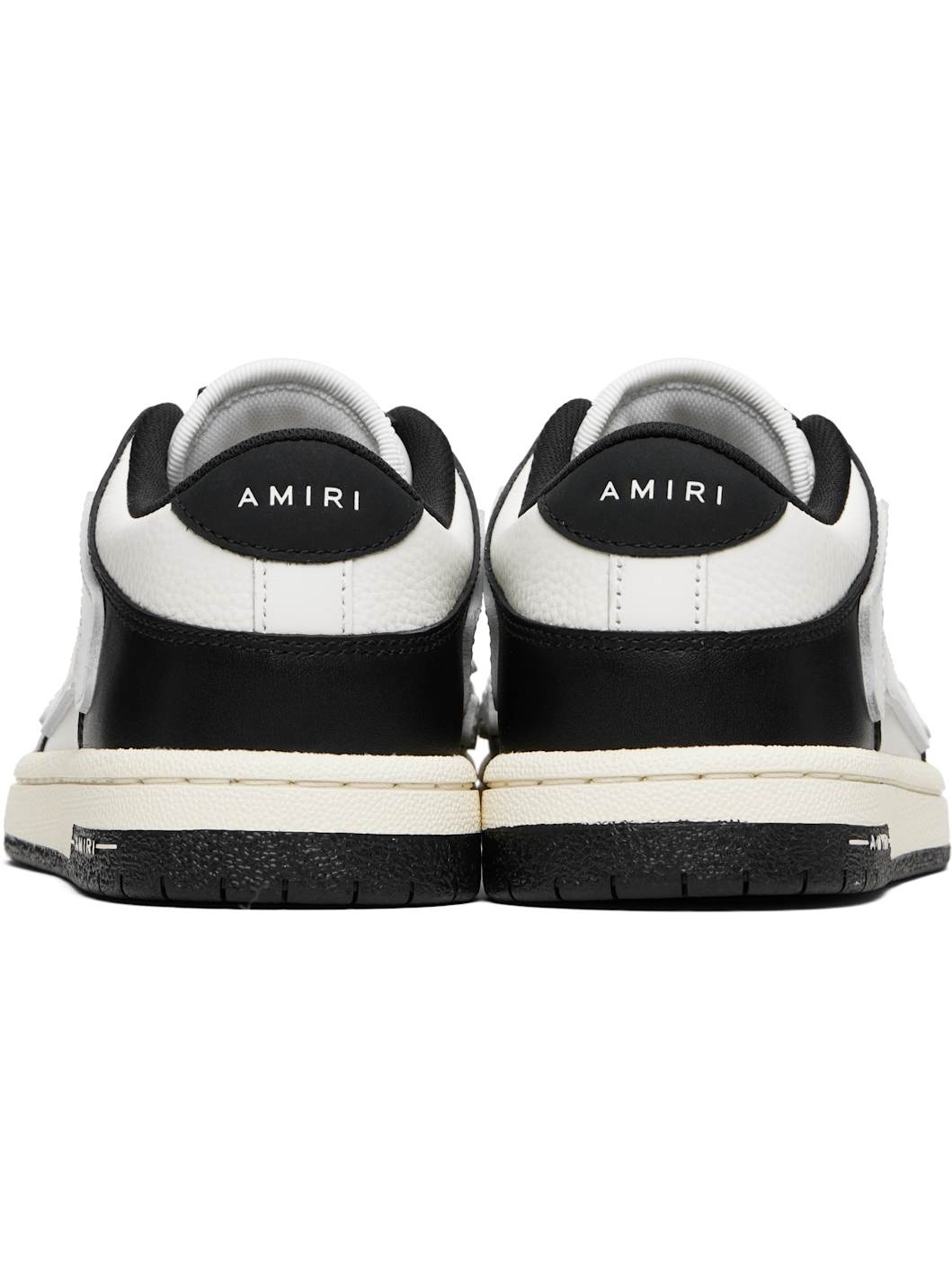 Black & White Skel-Top Low Sneakers - 2