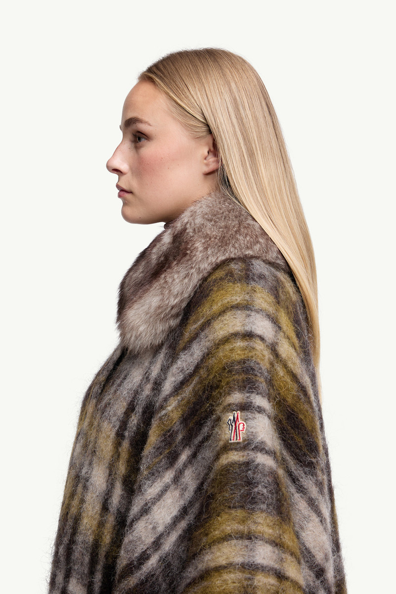 Mohair, Alpaca & Wool Blend Fringed Cape 4