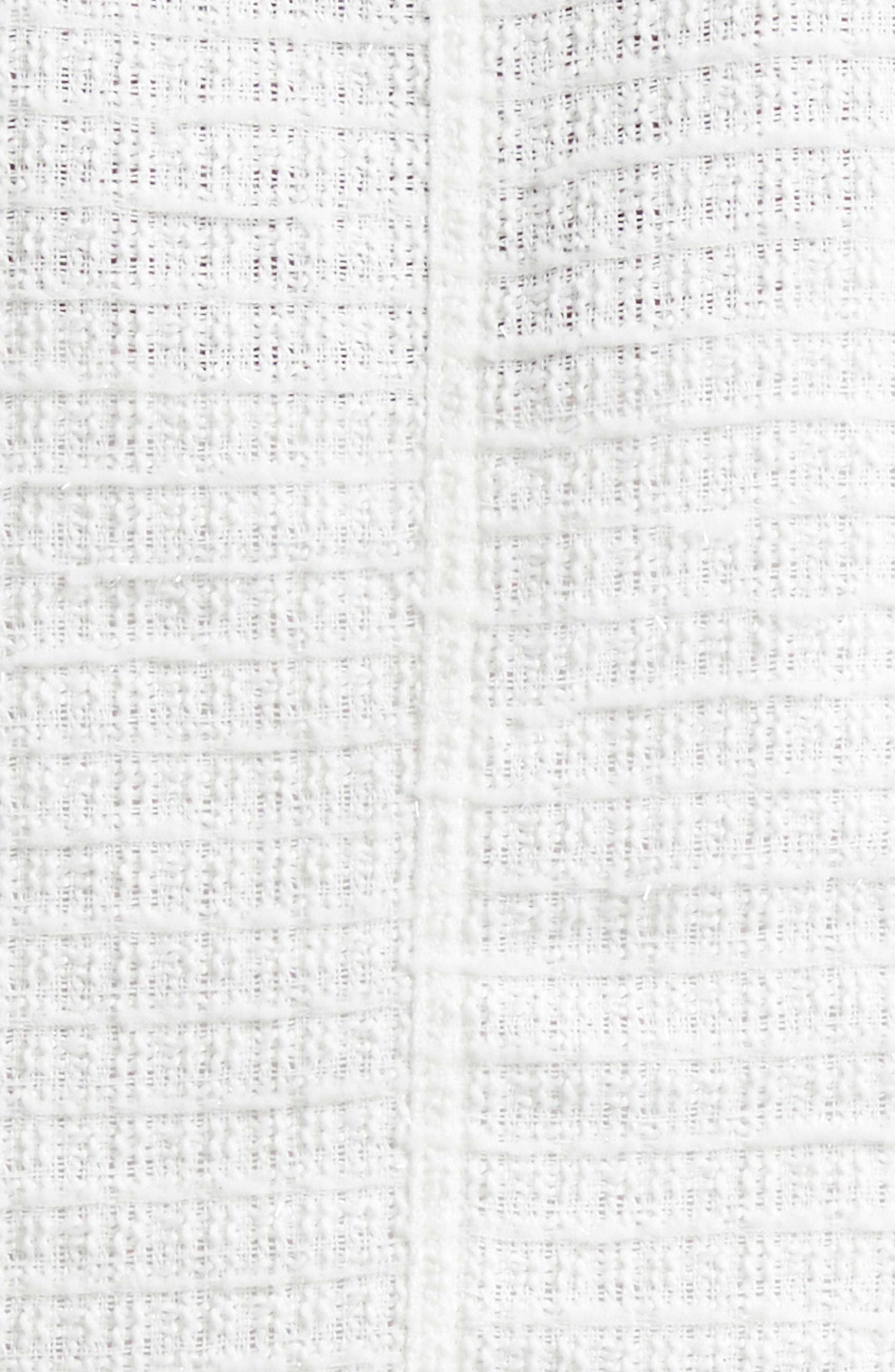 L'AGENCE Agnes Tweed Jacket in Blanc/Biscuit at Nordstrom - 5