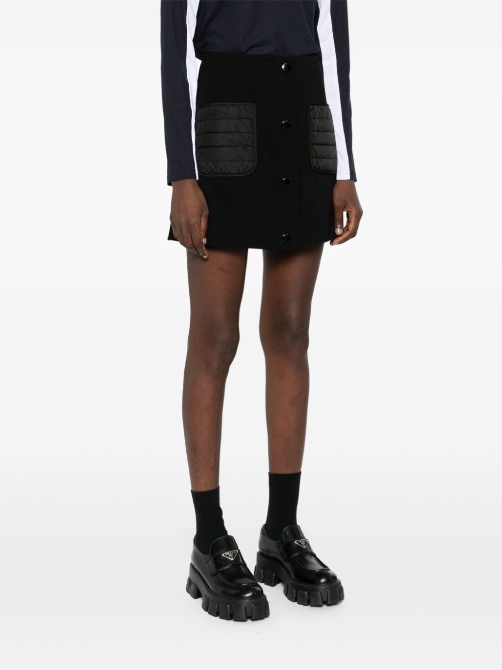 press-stud mini skirt - 3