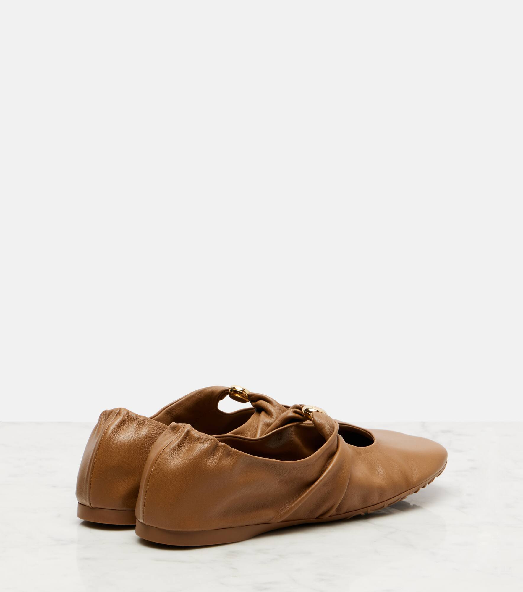 Pebble leather ballet flats - 2