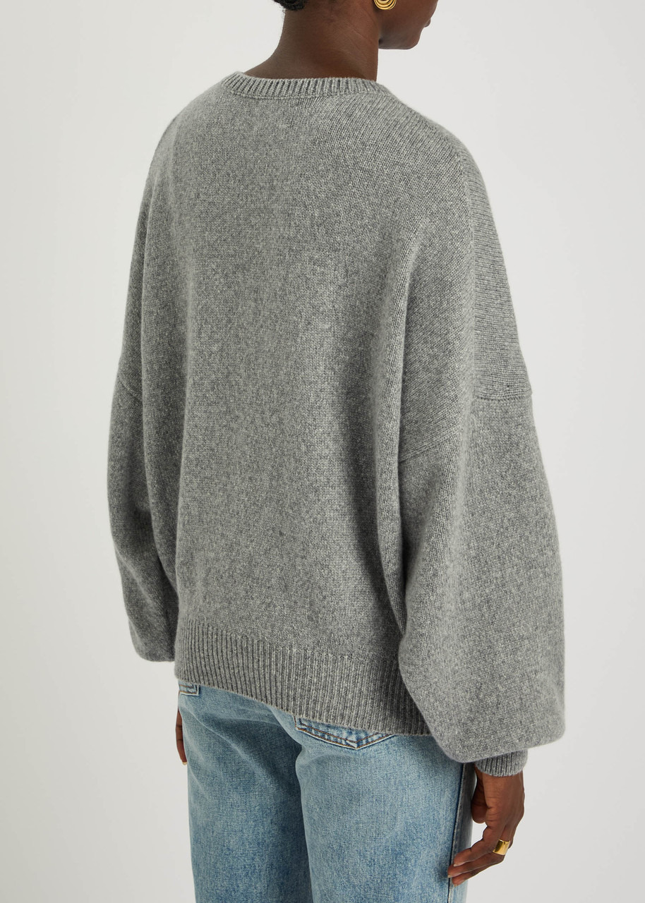 Khaite Wolfe Melange Cashmere Sweatshirt - 2