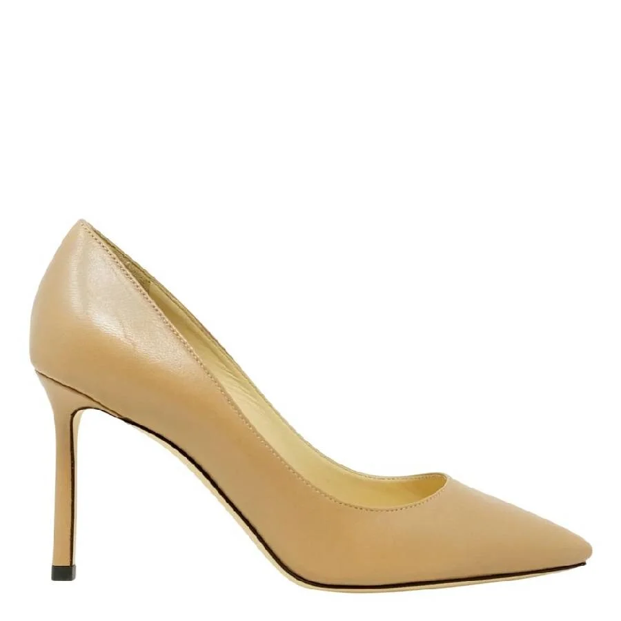 Jimmy Choo 85 Romy Leather Pumps, Brand Size 35 ( US Size 5 ) - 1