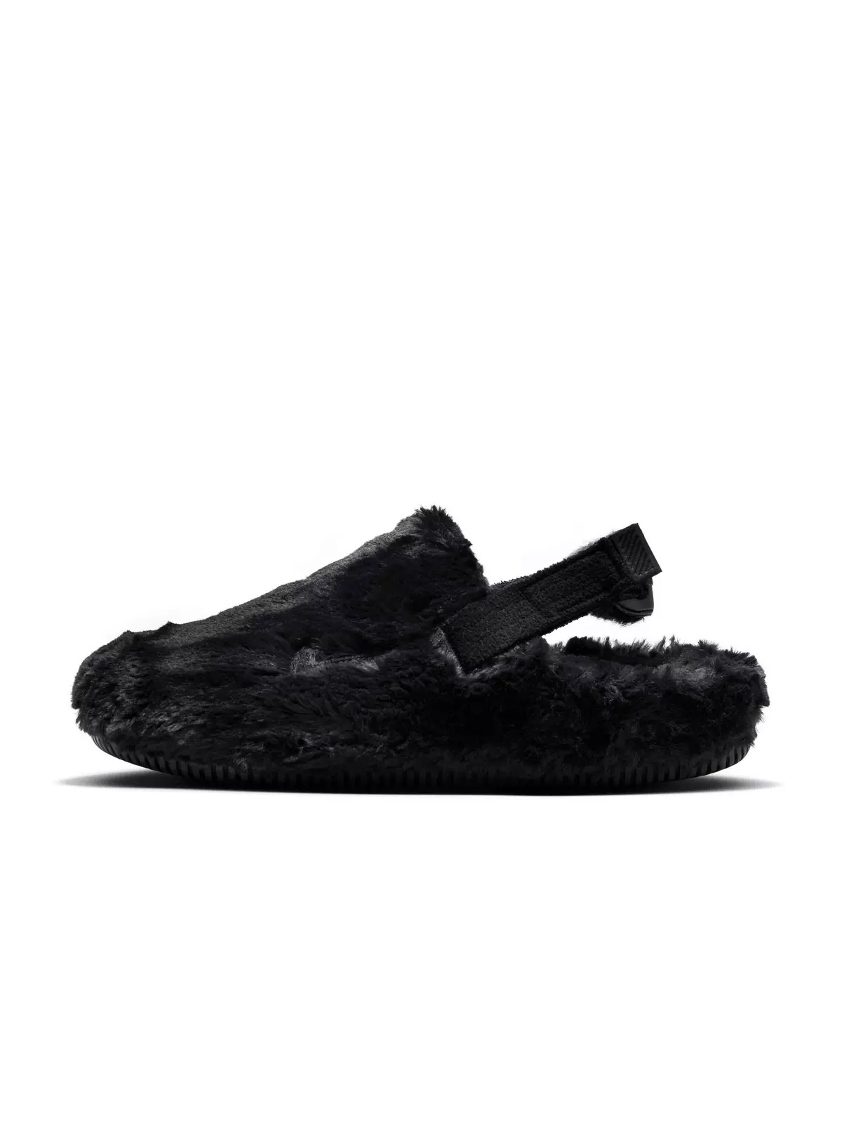 Calm Fuzzy Fur "Black/Black" Women's Mule - 2