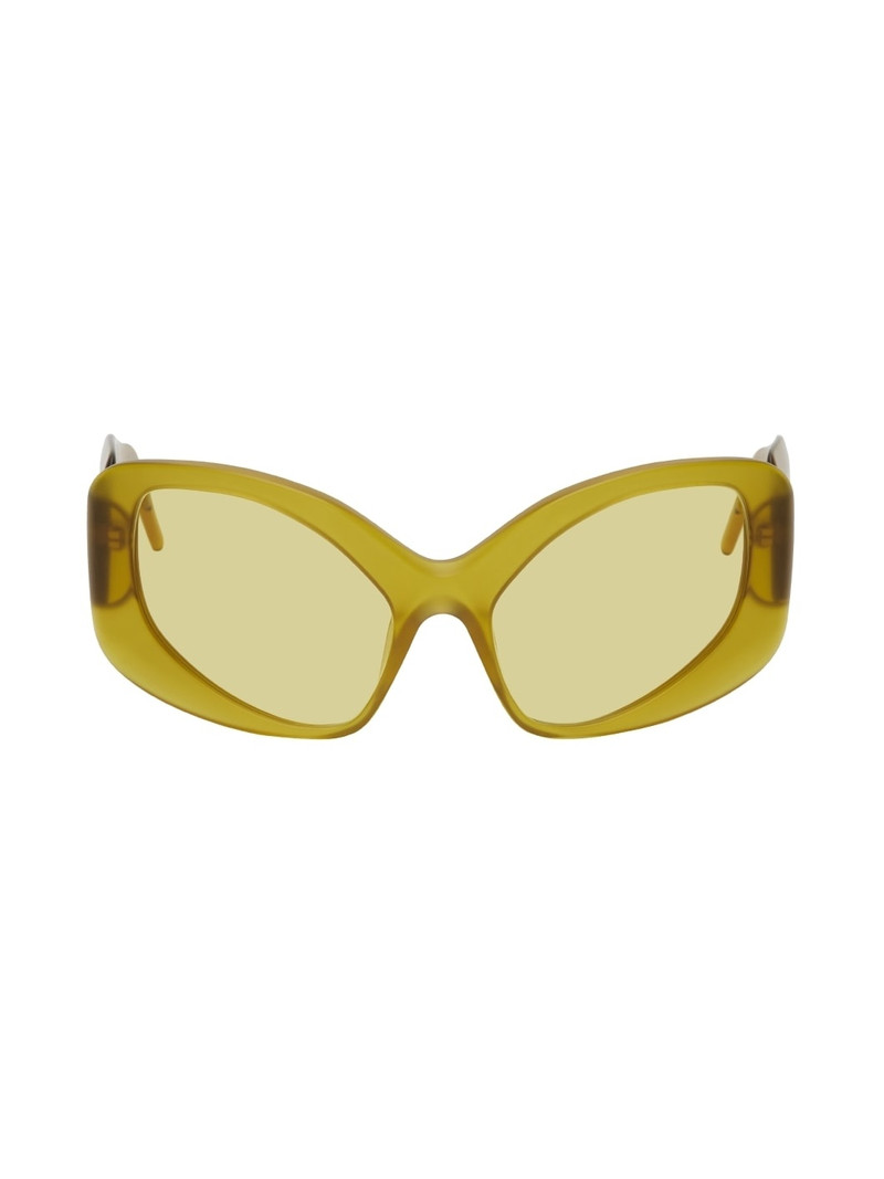 Yellow Adrenaline Oval Sunglasses 1
