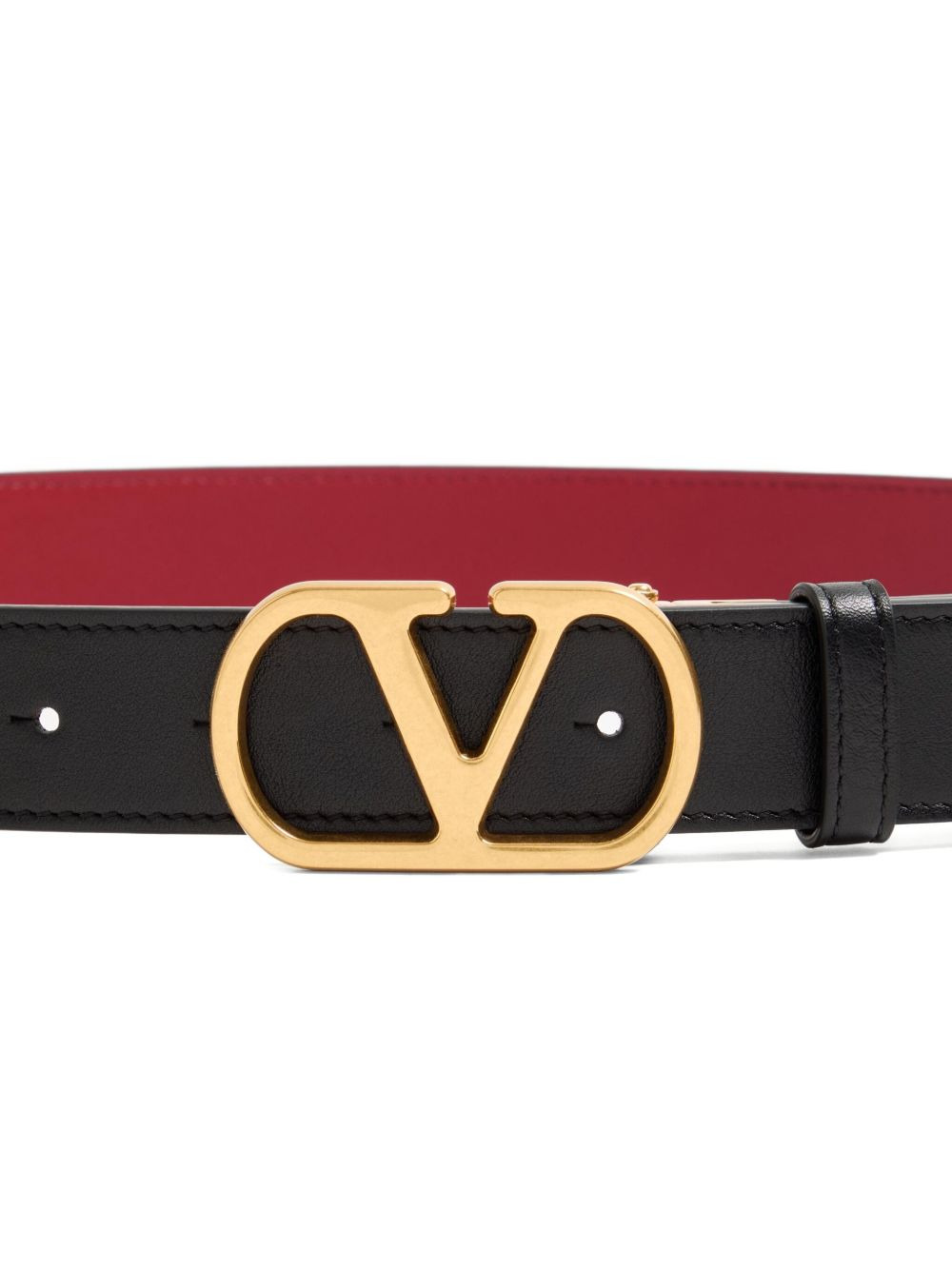 VLOGO SIGNATURE REVERSIBLE SHINY CALFSKIN BELT 30 MM - 4