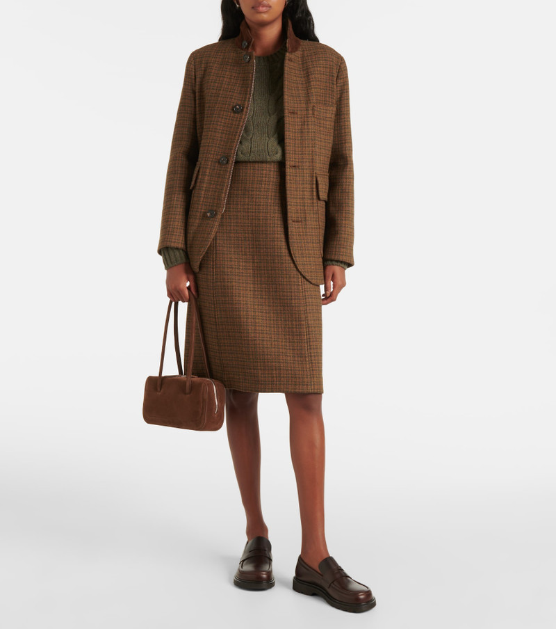 AESTHER EKME Lagune Mini suede shoulder bag outlook