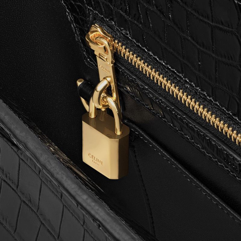 TEEN CELINE CONTI BAG in POROSUS crocodile 4