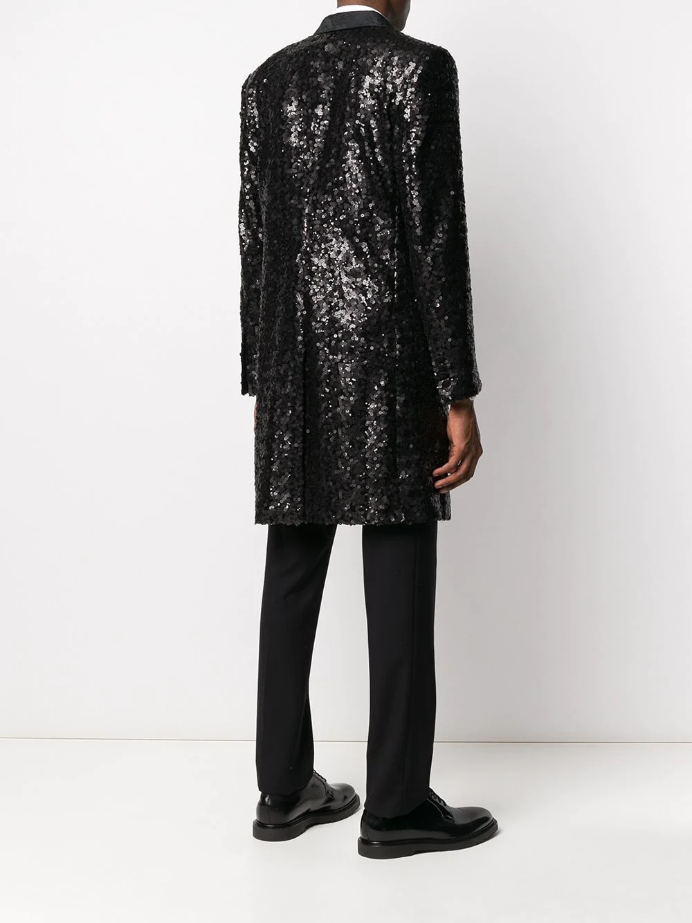 sequin embellished coat - 4