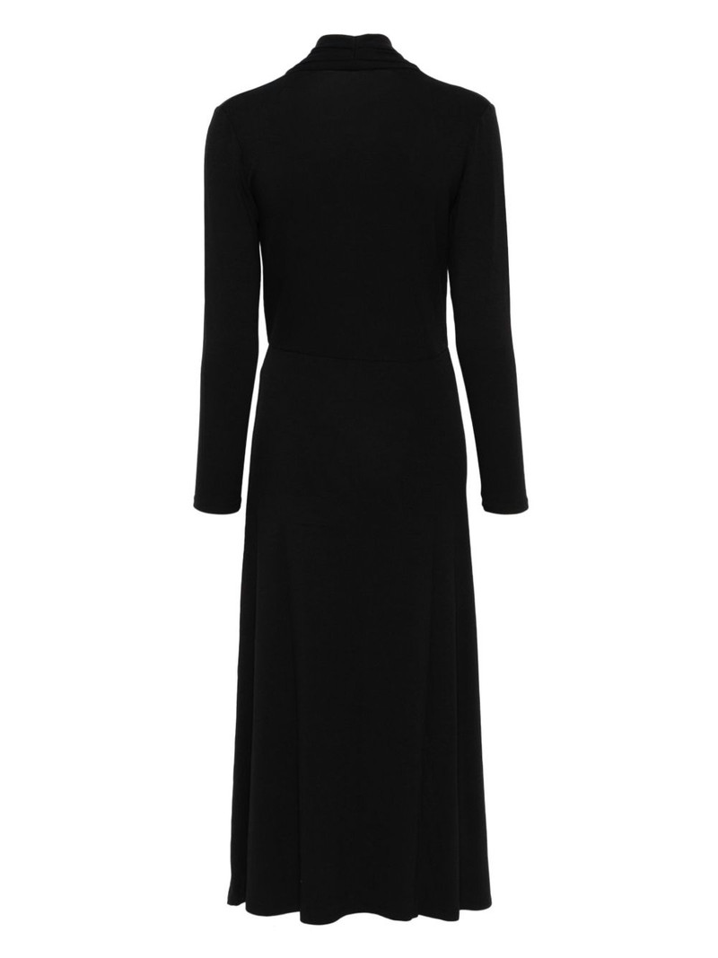 Vince long-sleeves crossover midi dress outlook