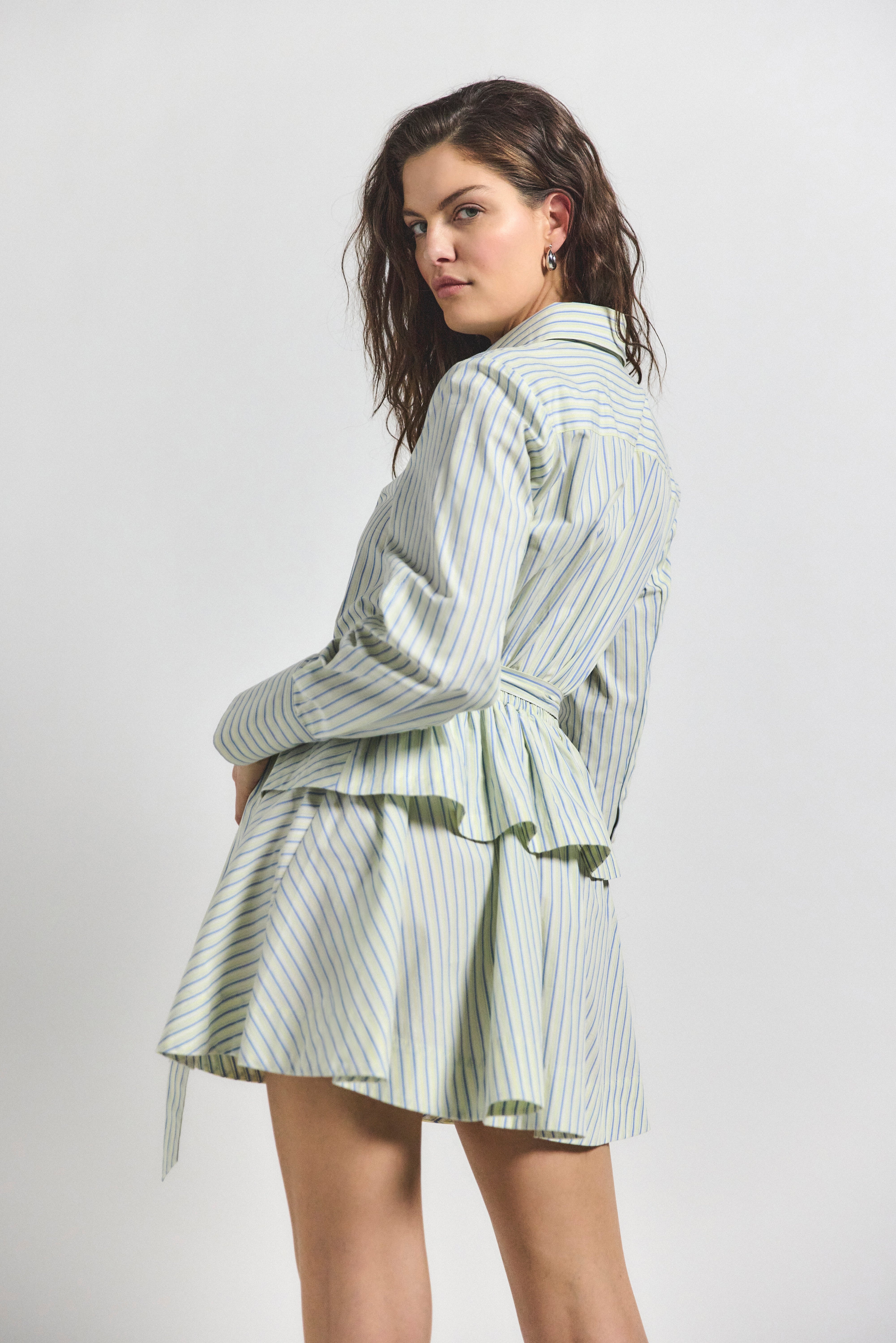 KATHERINE BELTED BUTTON DOWN DRESS - 5