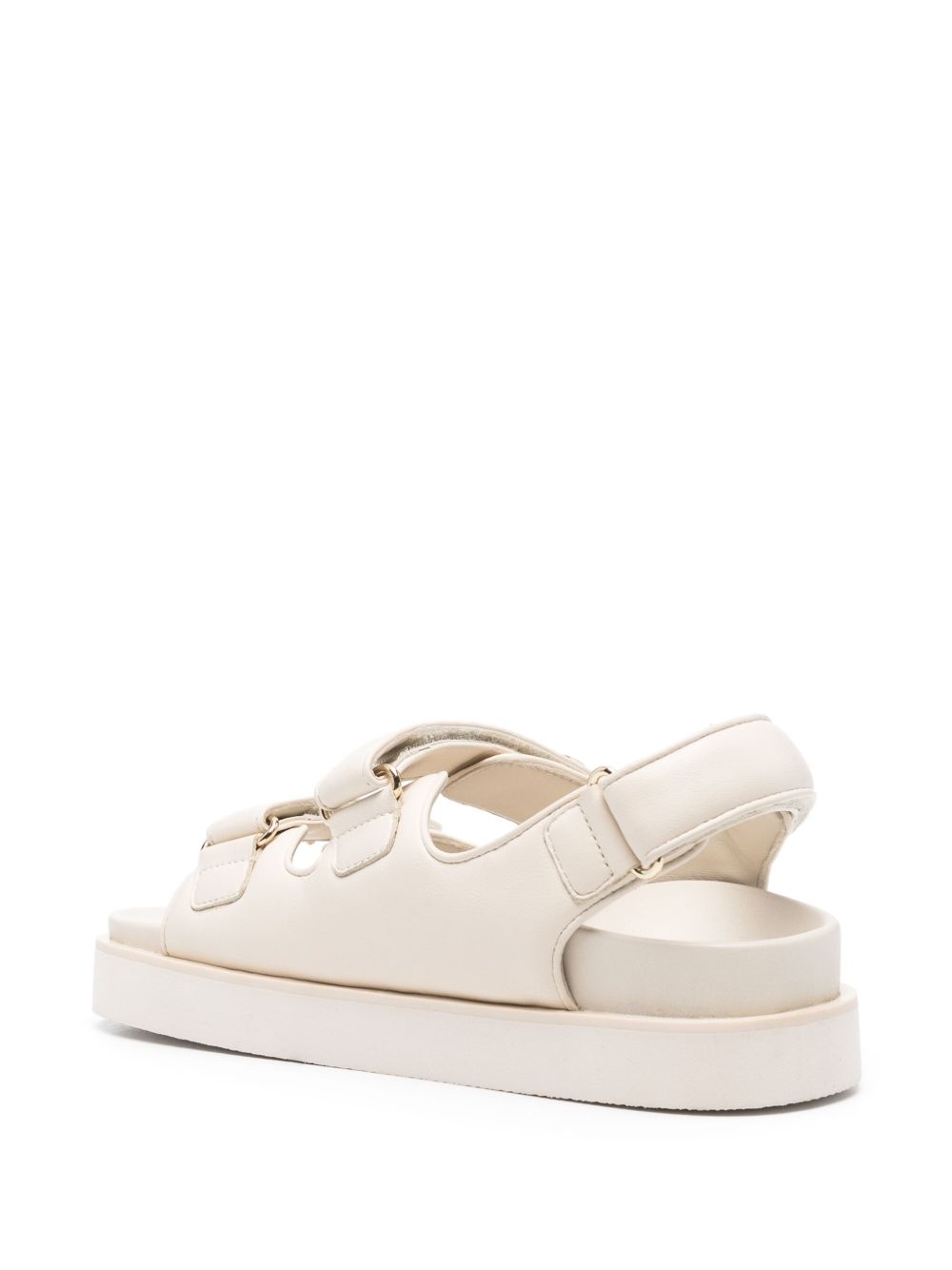 flat leather sandals - 3